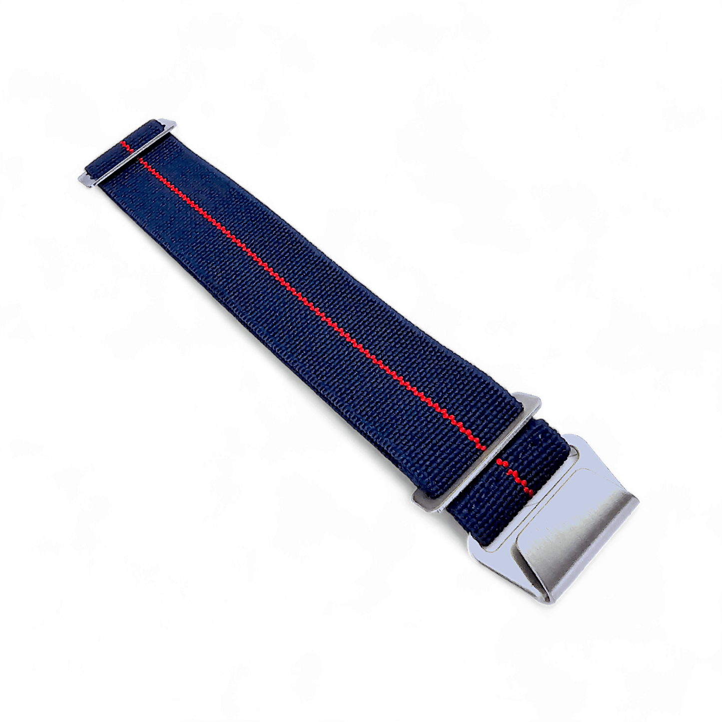 Marine Nationale Watch Strap Band Elastic Nylon Parachute 18 20 22 mm Blue Red - Wrist Envy