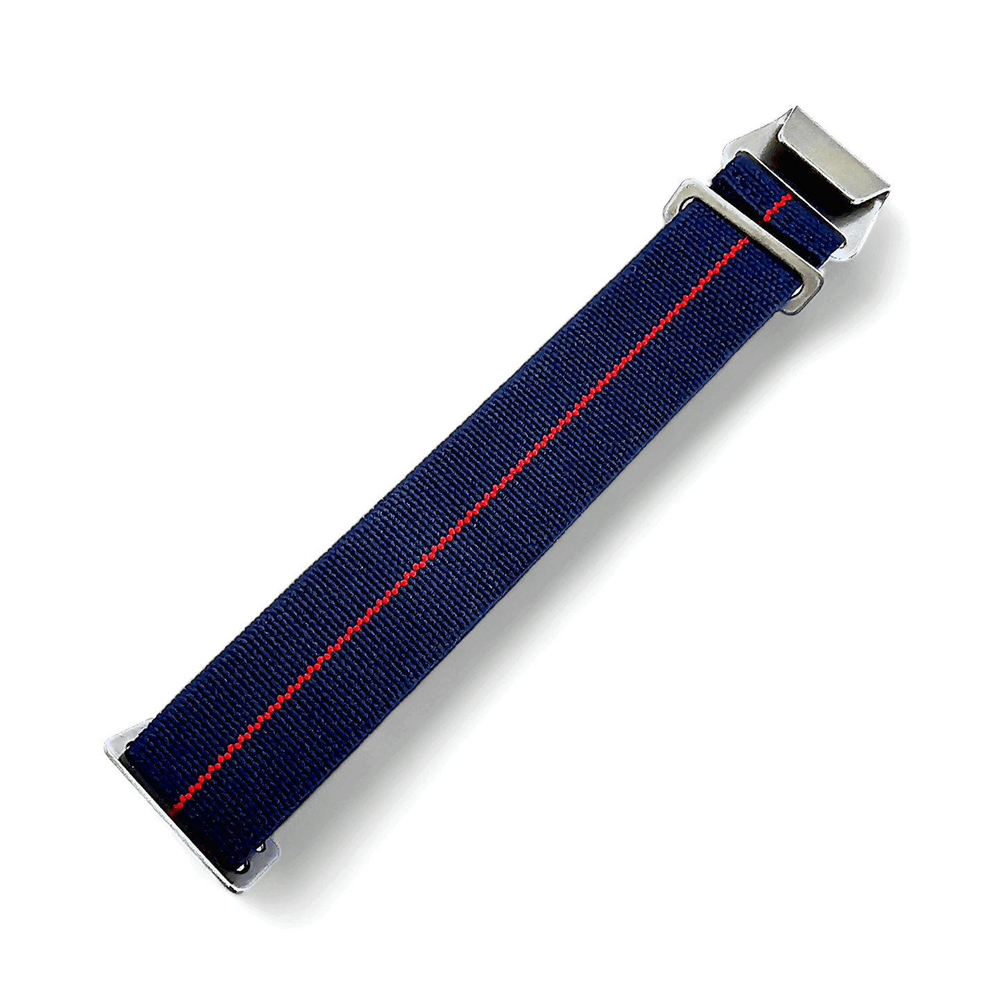 Marine Nationale Watch Strap Band Elastic Nylon Parachute 18 20 22 mm Blue Red - Wrist Envy