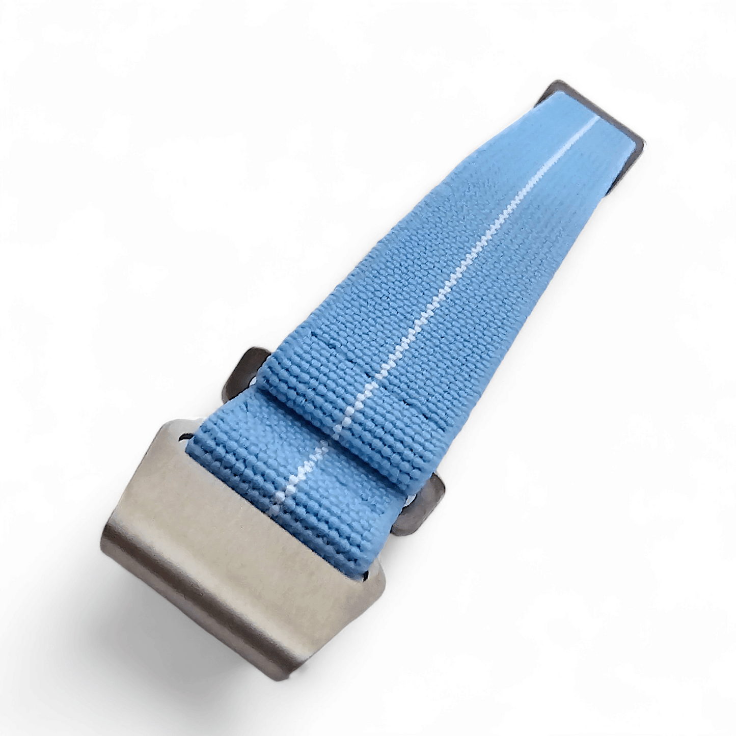 Marine Nationale Watch Strap Band Elastic Nylon Parachute 18mm 20mm 22mm Sky Blue - Wrist Envy