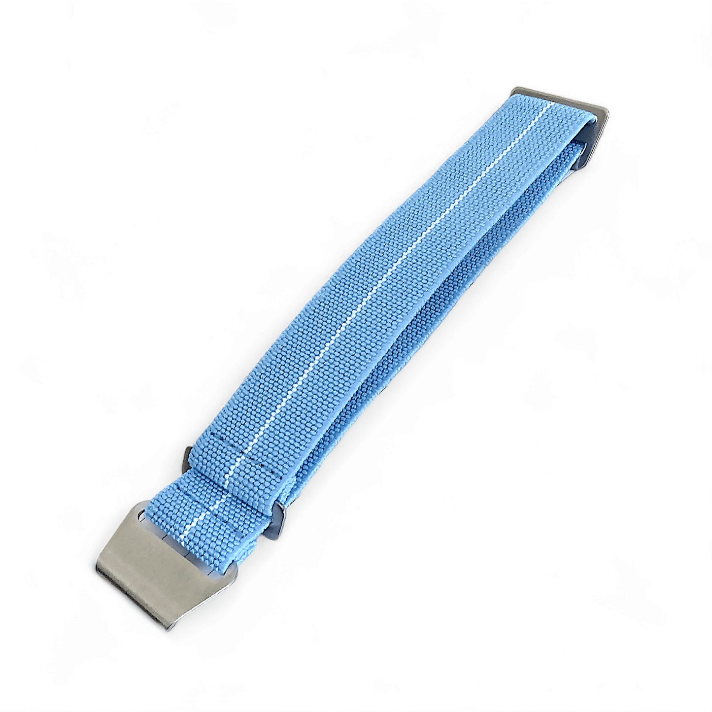 Marine Nationale Watch Strap Band Elastic Nylon Parachute 18mm 20mm 22mm Sky Blue - Wrist Envy