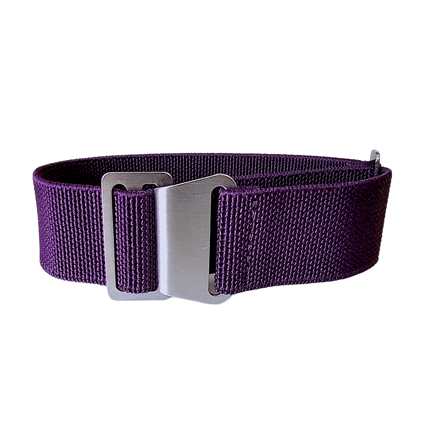 Marine Nationale Watch Strap Elastic Nylon Parachute 18mm 20mm 22mm Purple - Wrist Envy