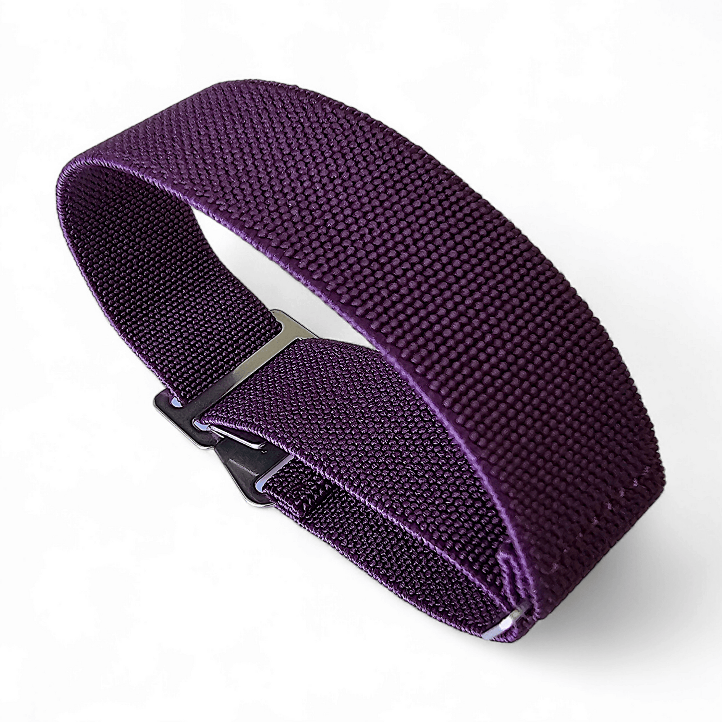 Marine Nationale Watch Strap Elastic Nylon Parachute 18mm 20mm 22mm Purple - Wrist Envy