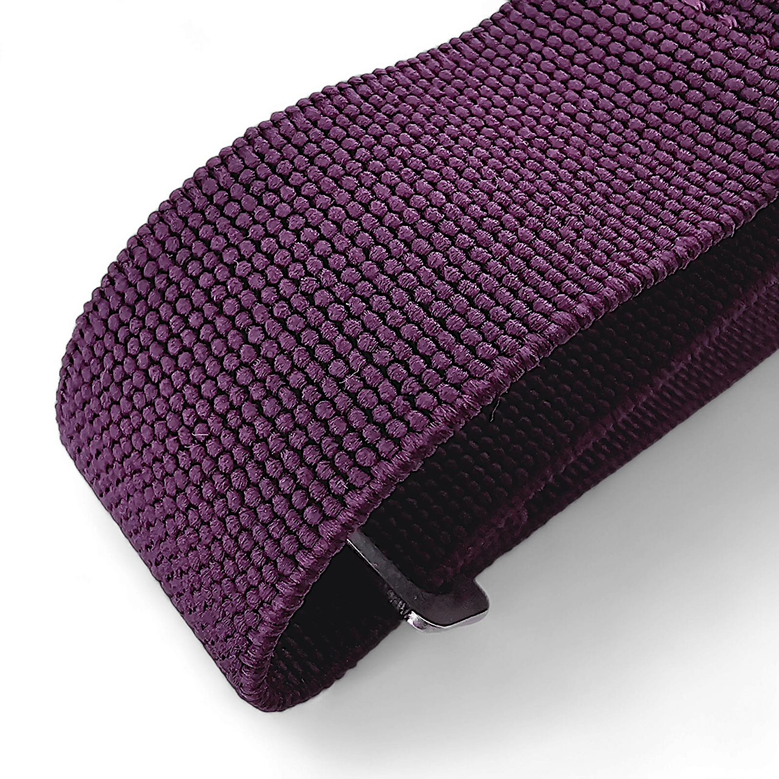 Marine Nationale Watch Strap Elastic Nylon Parachute 18mm 20mm 22mm Purple - Wrist Envy