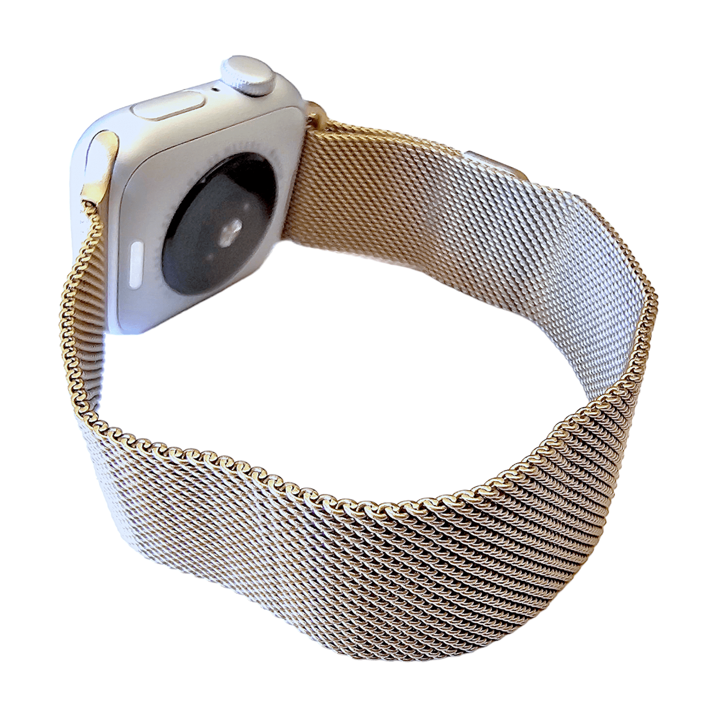 Milanese Mesh Steel Bracelet for Apple Watch Champagne Gold - Wrist Envy