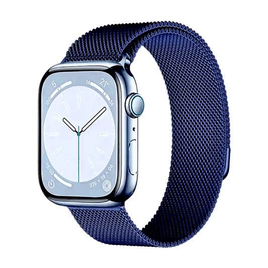 Milanese Mesh Steel Bracelet for Apple Watch Dark Blue - Wrist Envy