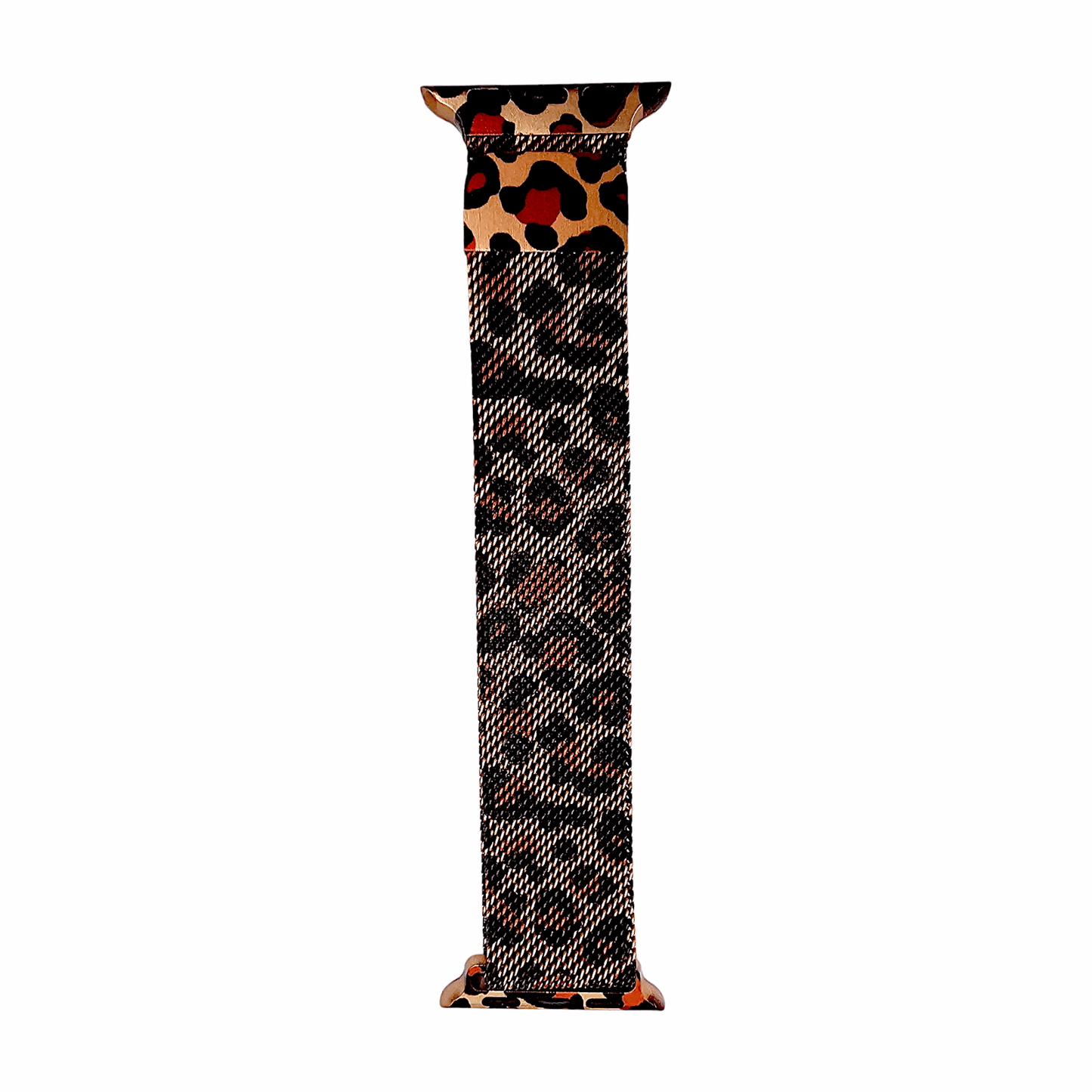 Milanese Mesh Steel Bracelet for Apple Watch Leopard Print - Wrist Envy