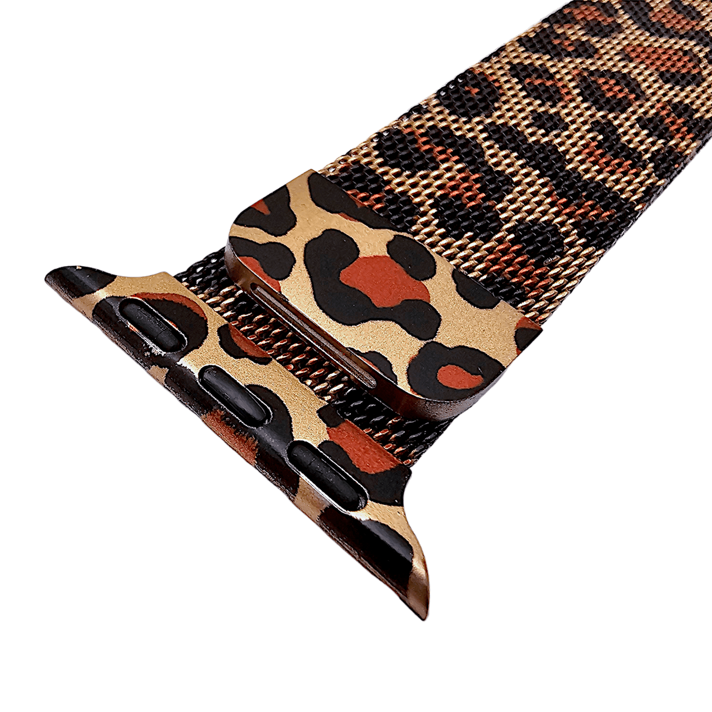 Milanese Mesh Steel Bracelet for Apple Watch Leopard Print - Wrist Envy