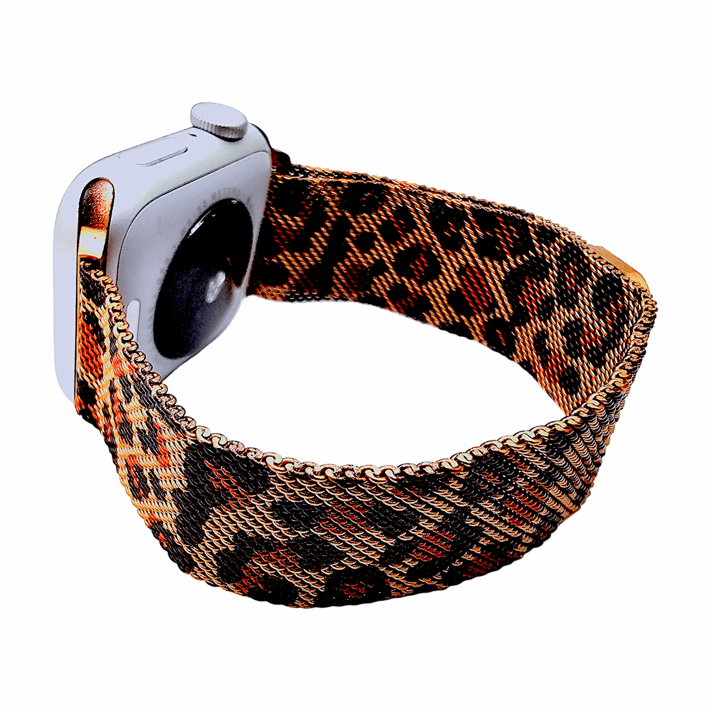 Milanese Mesh Steel Bracelet for Apple Watch Leopard Print - Wrist Envy