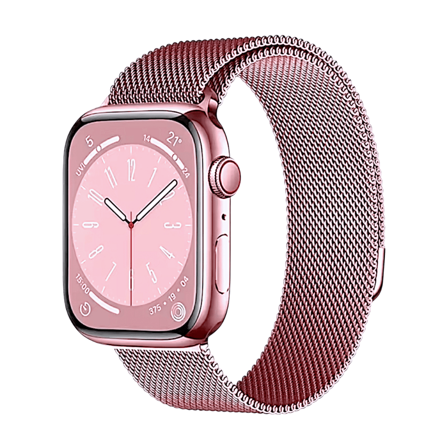 Milanese Mesh Steel bracelet for Apple Watch Pink Rose - Wrist Envy