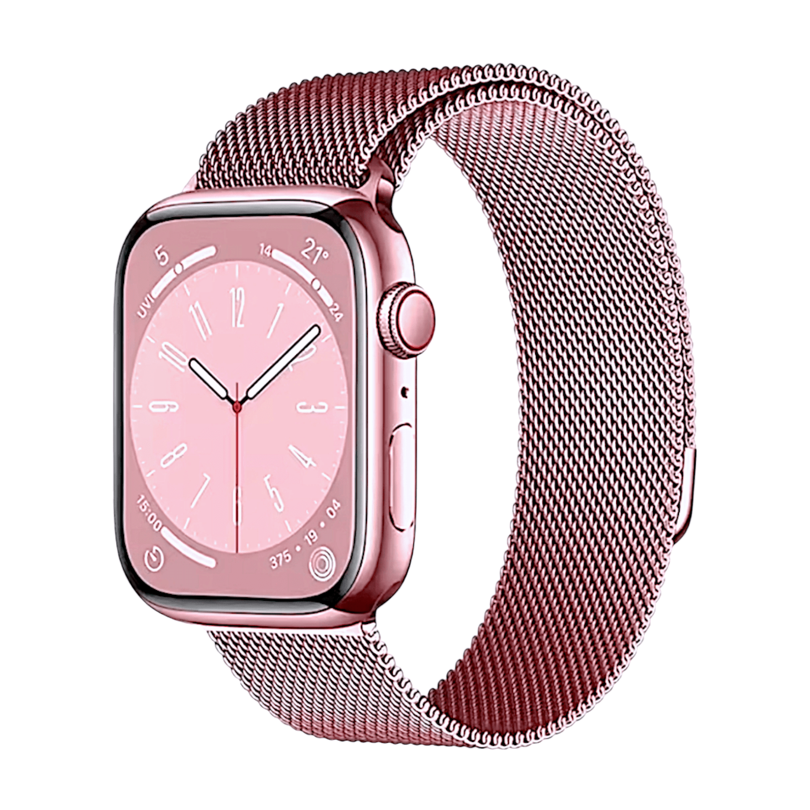 Milanese Mesh Steel bracelet for Apple Watch Pink Rose - Wrist Envy