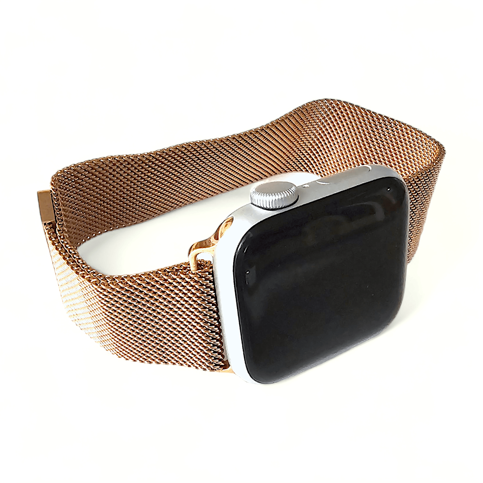 Milanese Mesh Steel Bracelet For Apple Watch Retro Rose Gold - Wrist Envy