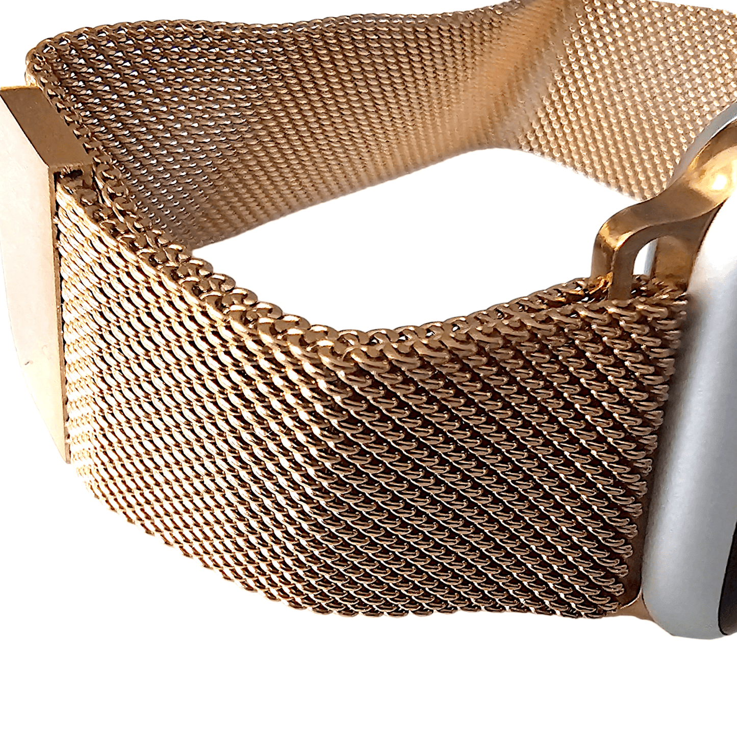 Milanese Mesh Steel Bracelet For Apple Watch Retro Rose Gold - Wrist Envy