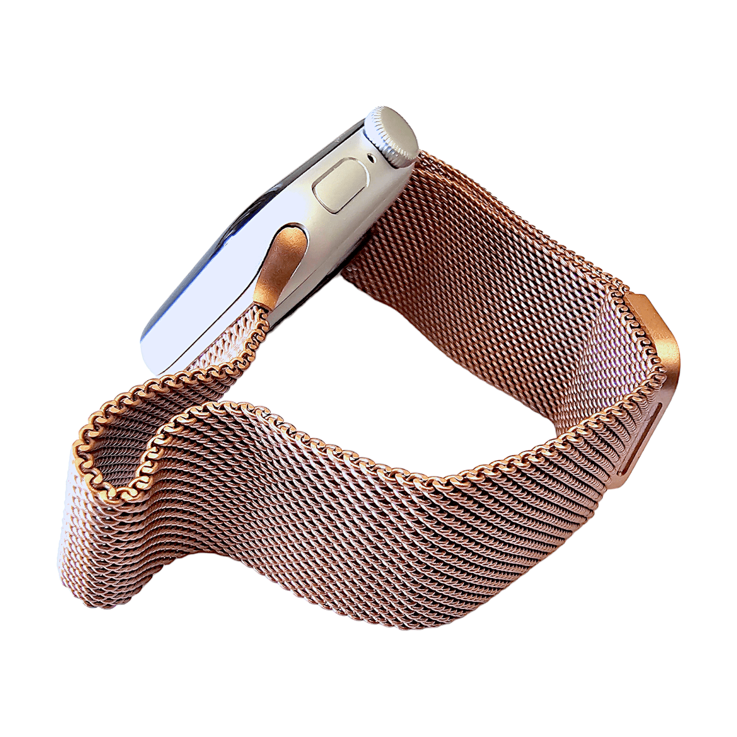 Milanese Mesh Steel bracelet for Apple Watch Rose Gold - Wrist Envy
