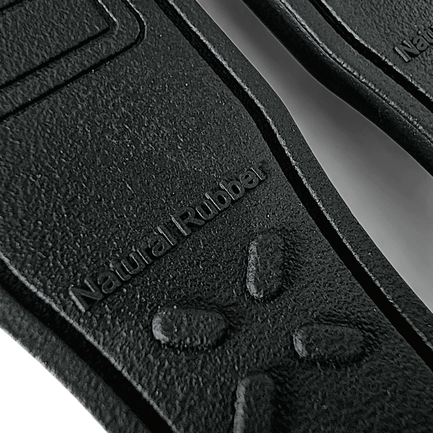 Natural Rubber Pilot Flieger Style Deployment Clasp Watch Strap 20mm 22mm Black - Wrist Envy