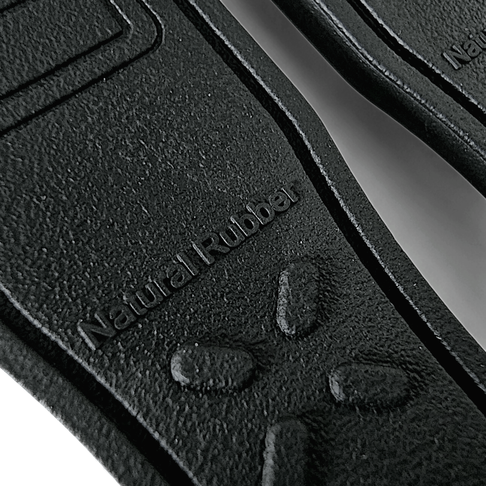Natural Rubber Pilot Flieger Style Deployment Clasp Watch Strap 20mm 22mm Black - Wrist Envy