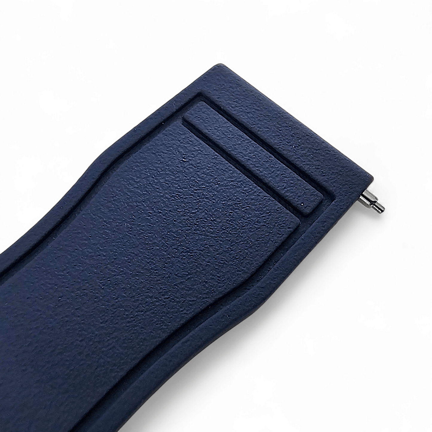 Natural Rubber Pilot Flieger Style Deployment Clasp Watch Strap Band 20mm 21mm 22mm Blue - Wrist Envy