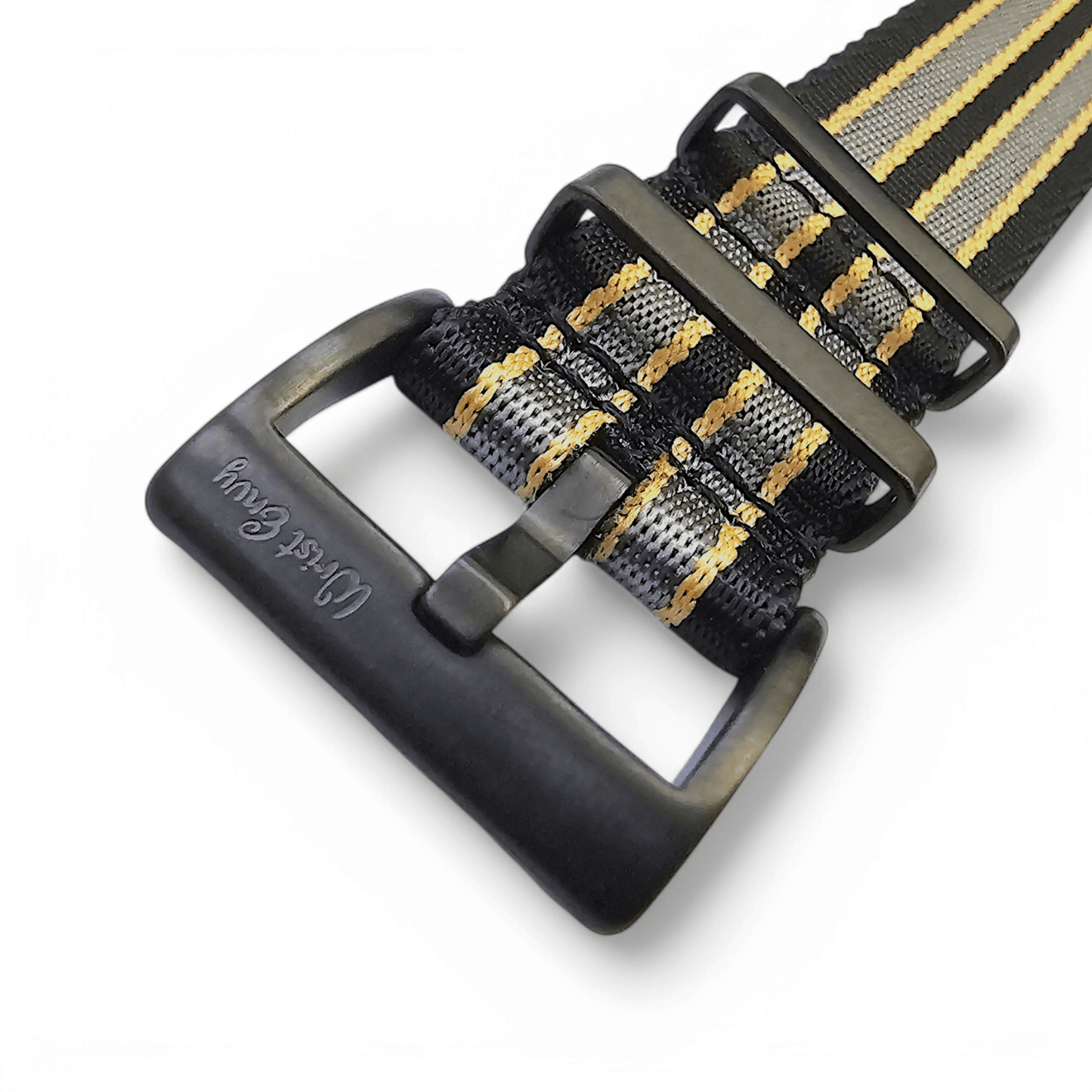 Nylon 1.4mm Thick Military Watch Strap Black Buckle James Bond 007 20mm 22mm - Wrist Envy