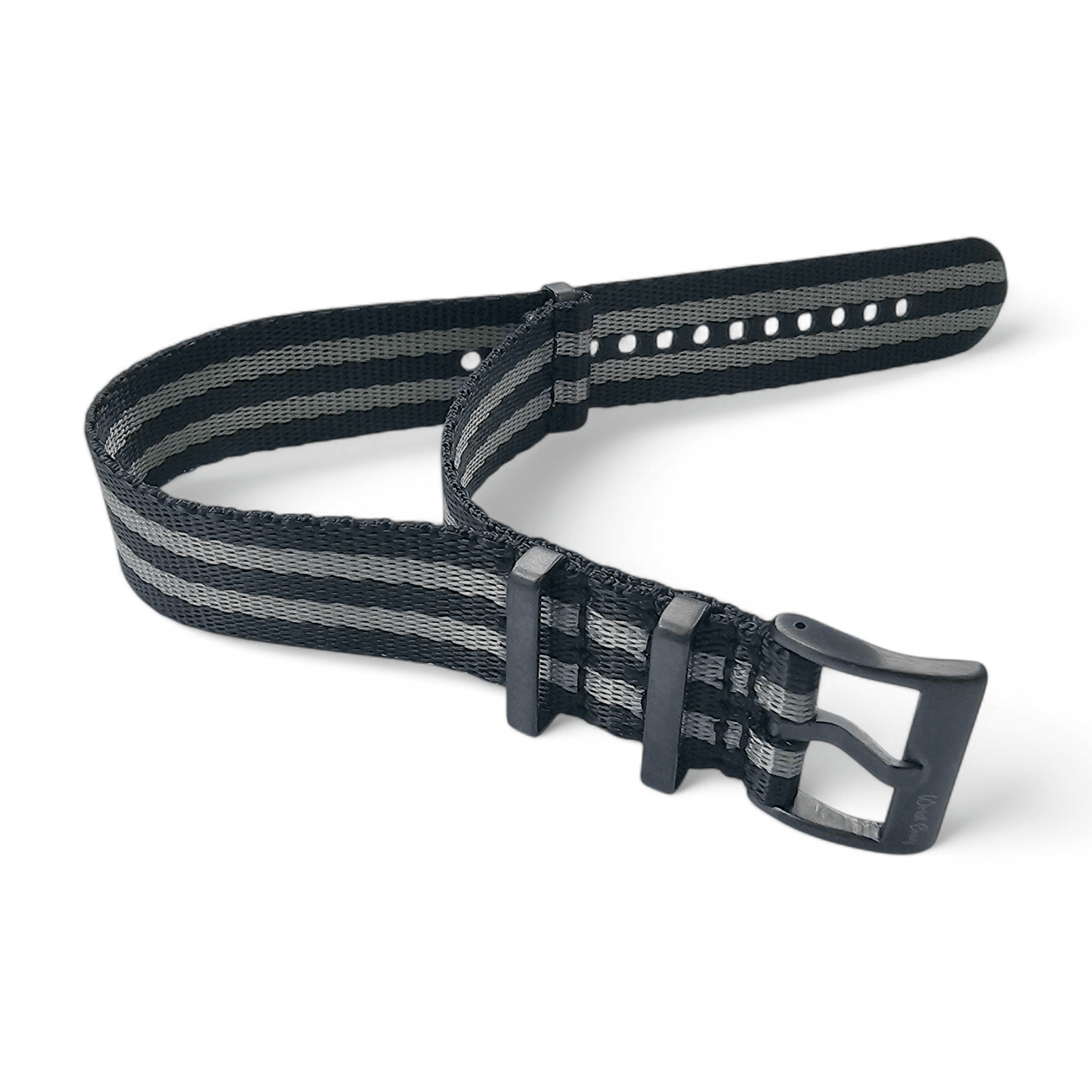 Nylon 1.4mm Thick Military Watch Strap Black Buckle James Bond 007 20mm 22mm - Wrist Envy