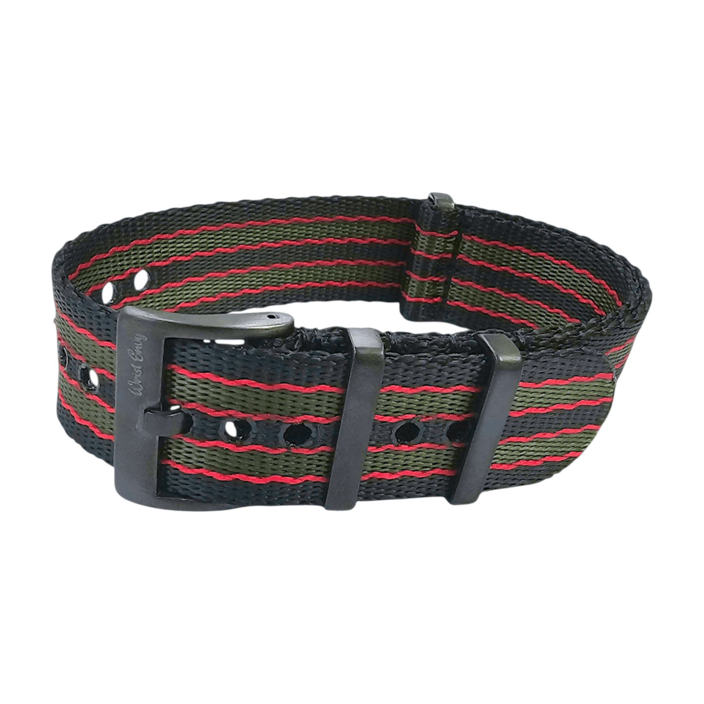 Nylon 1.4mm Thick Military Watch Strap Black Buckle James Bond 007 20mm 22mm - Wrist Envy