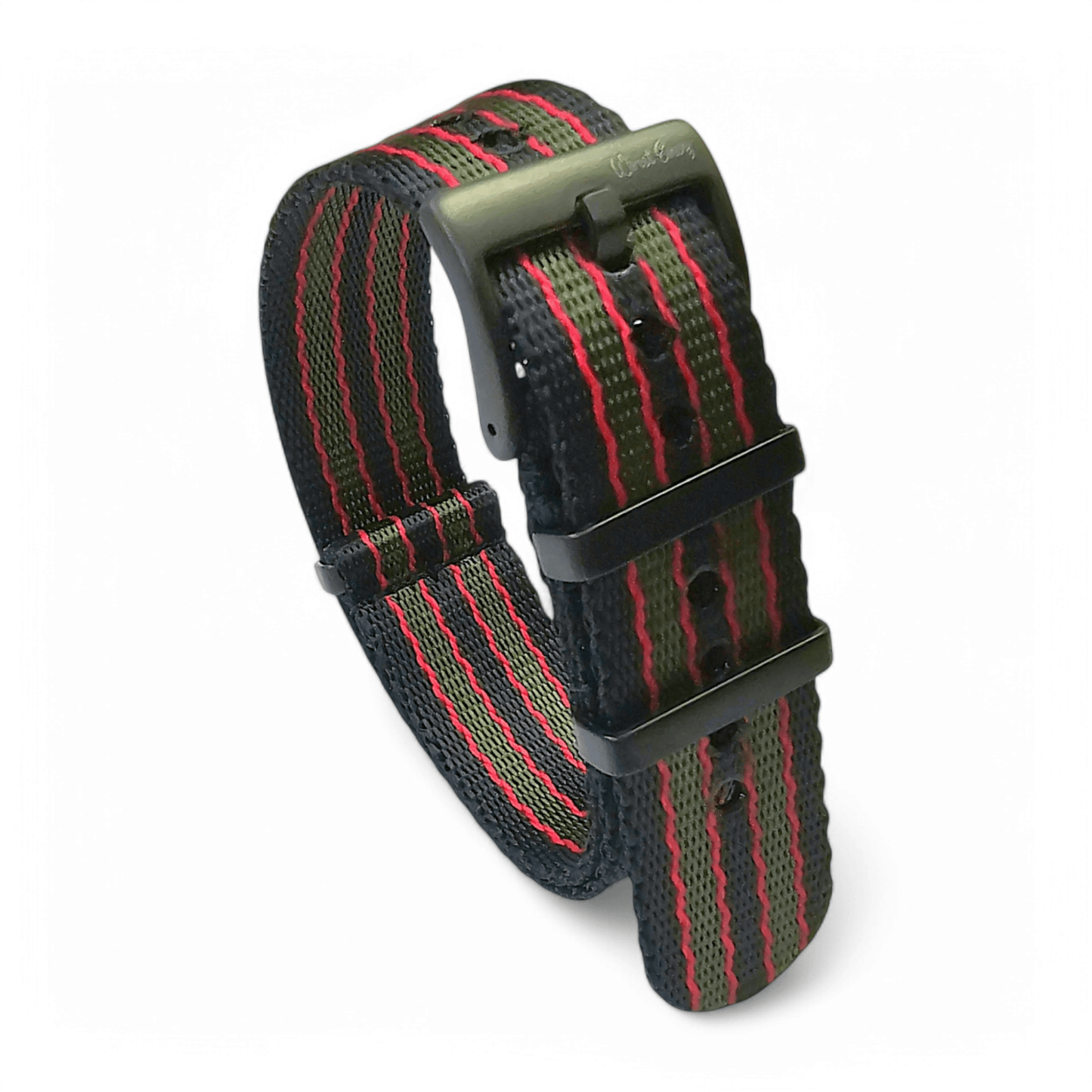 Nylon 1.4mm Thick Military Watch Strap Black Buckle James Bond 007 20mm 22mm - Wrist Envy
