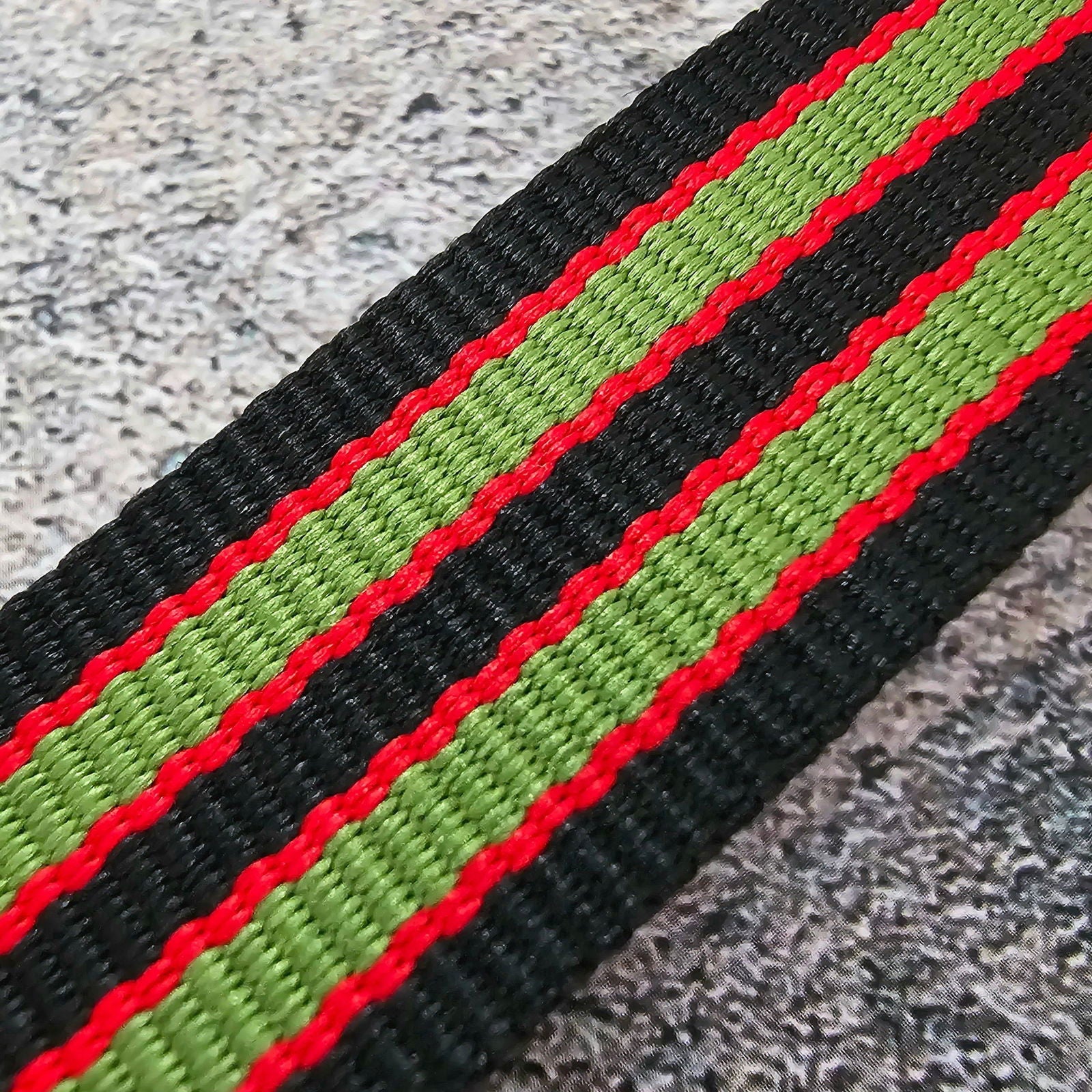 Nylon Military Watch Strap Band Black Red Green James Bond 007 18mm 20mm 22mm - Wrist Envy