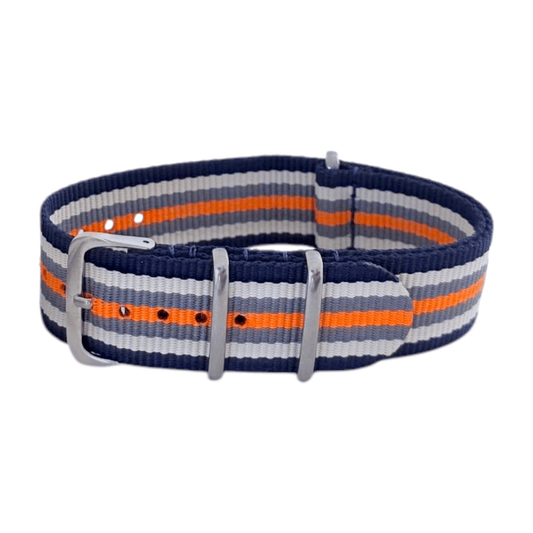 Nylon Militory Watch Strap Blue Khaki Grey Orange 18mm 20mm 22mm - Wrist Envy