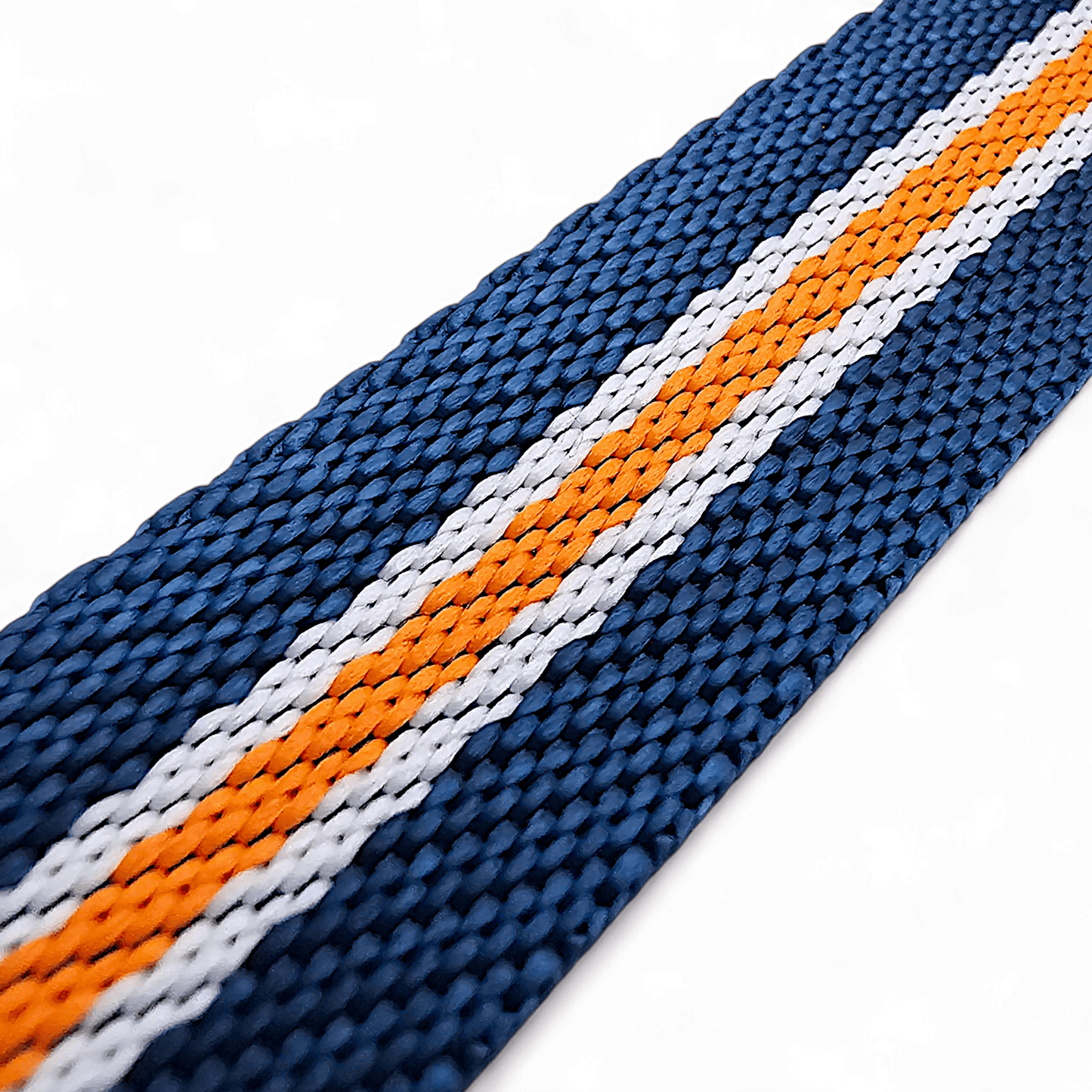 Nylon Watch Strap Band Military One Piece MOD 20mm For Tudor Buckle Blue Orange - Wrist Envy