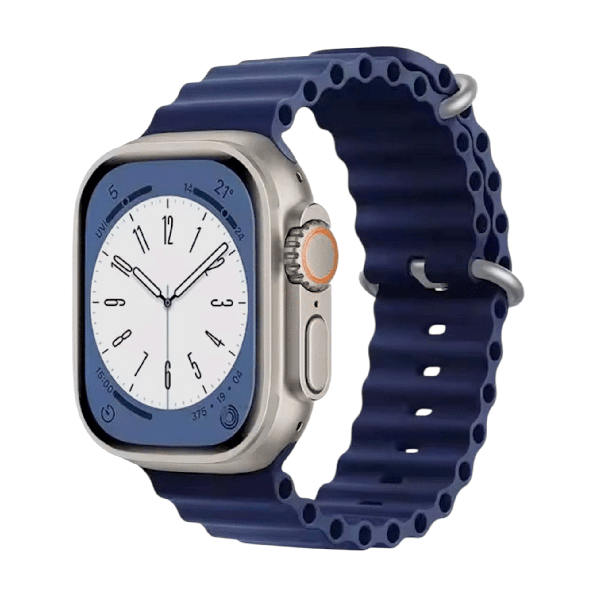 Ocean Silicone Strap For Apple Watch Midnight Blue - Wrist Envy