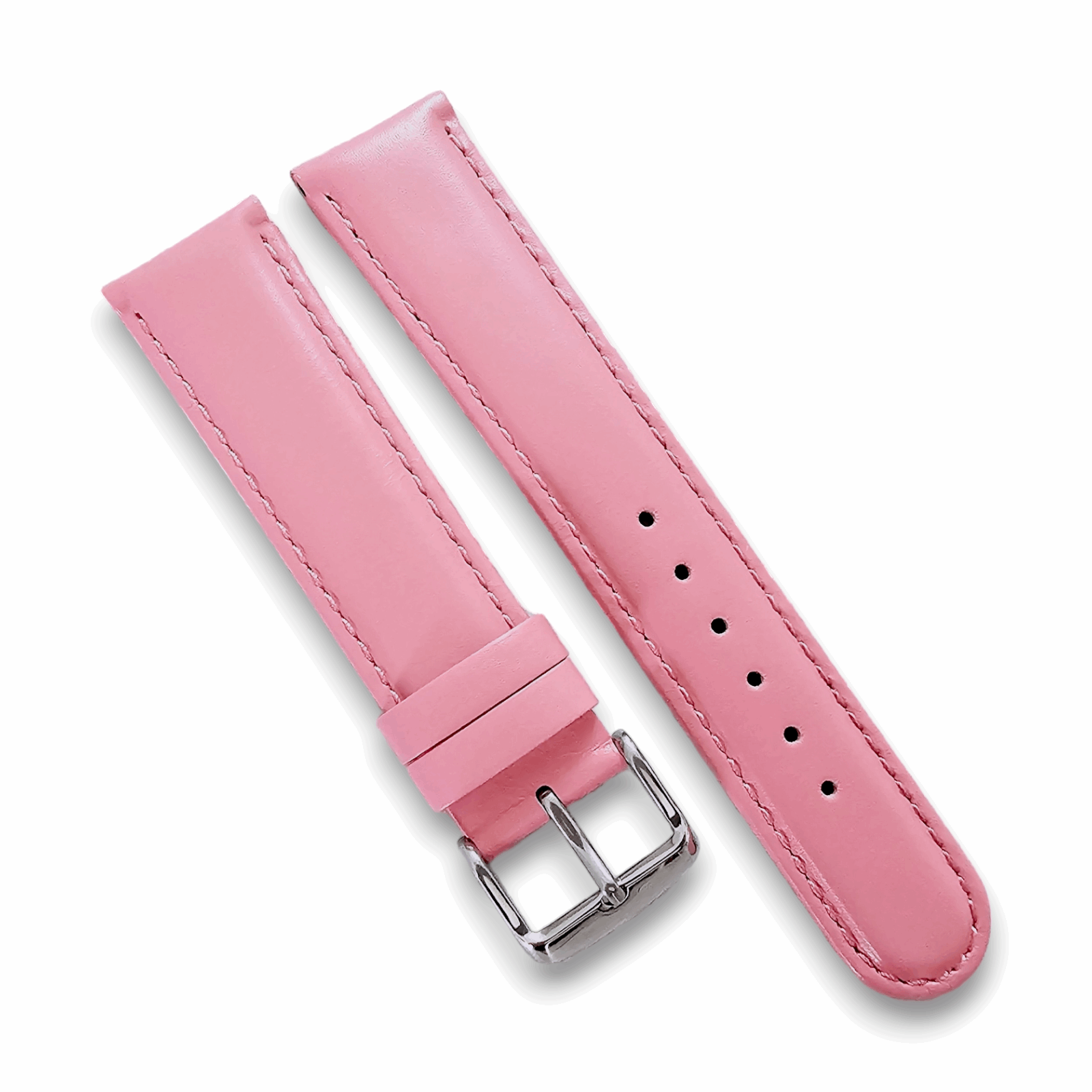 Buckle 8mm Ladies Watch Straps Padded Luxury Leather Watch