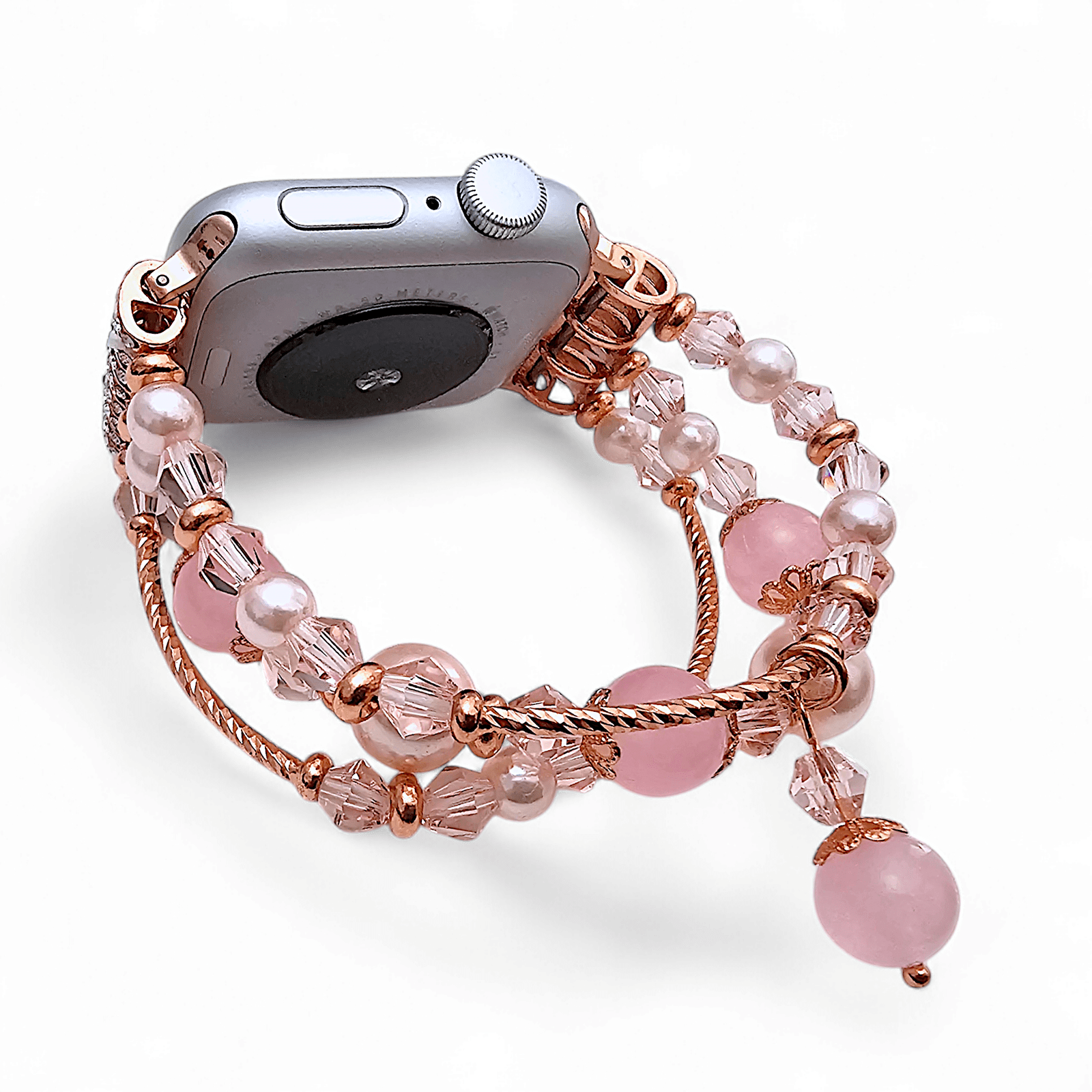 Pearl Charm Bracelet for Apple Watch Rose Gold Wrist Envy