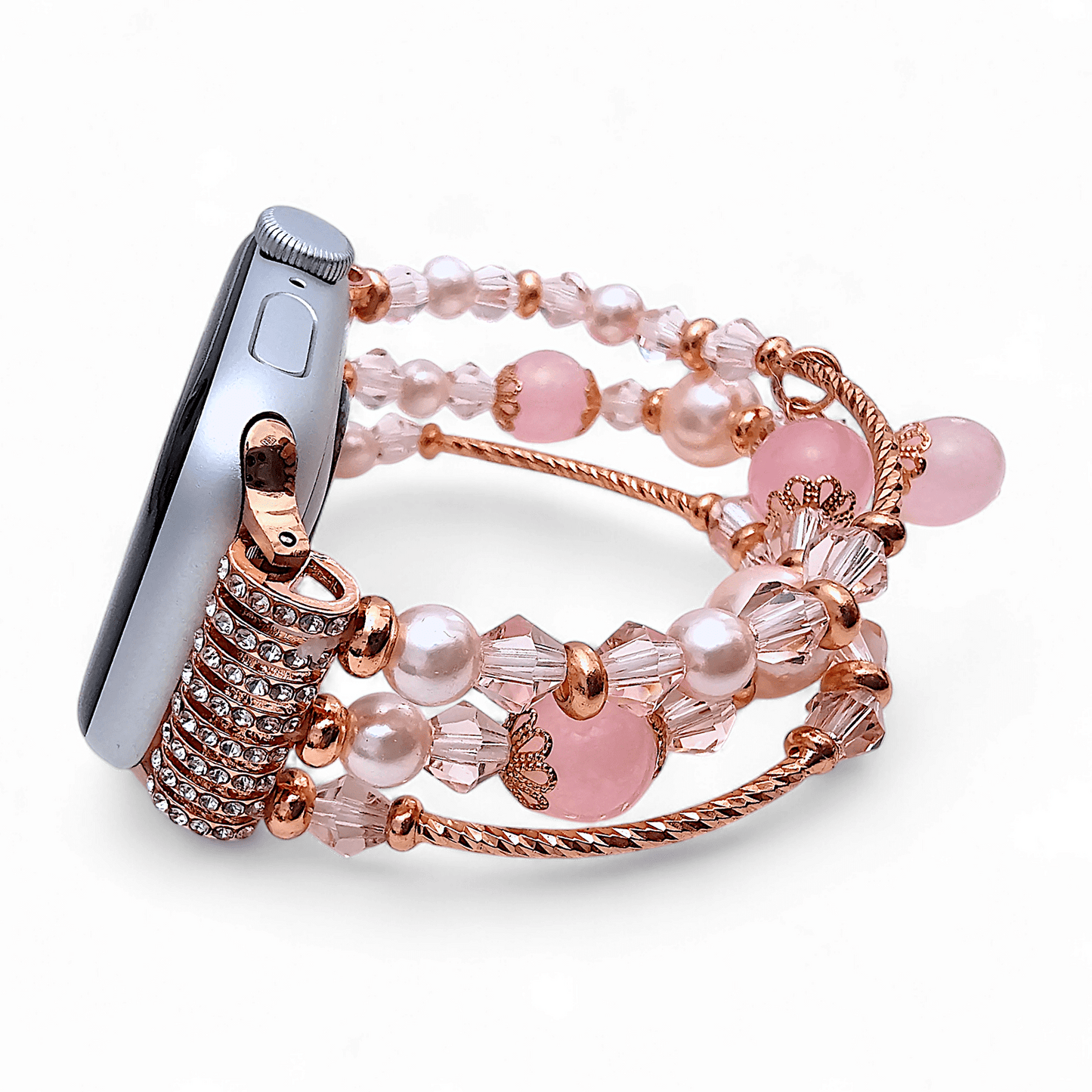 Pearl Charm Bracelet for Apple Watch Rose Gold - Wrist Envy