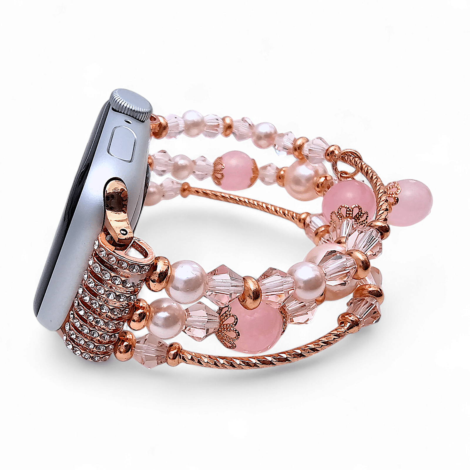 Pearl Charm Bracelet for Apple Watch Rose Gold - Wrist Envy