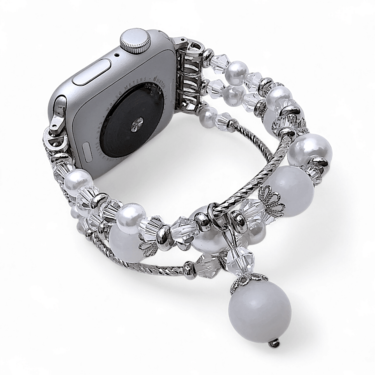 Pearl Charm Bracelet for Apple Watch Silver - Wrist Envy