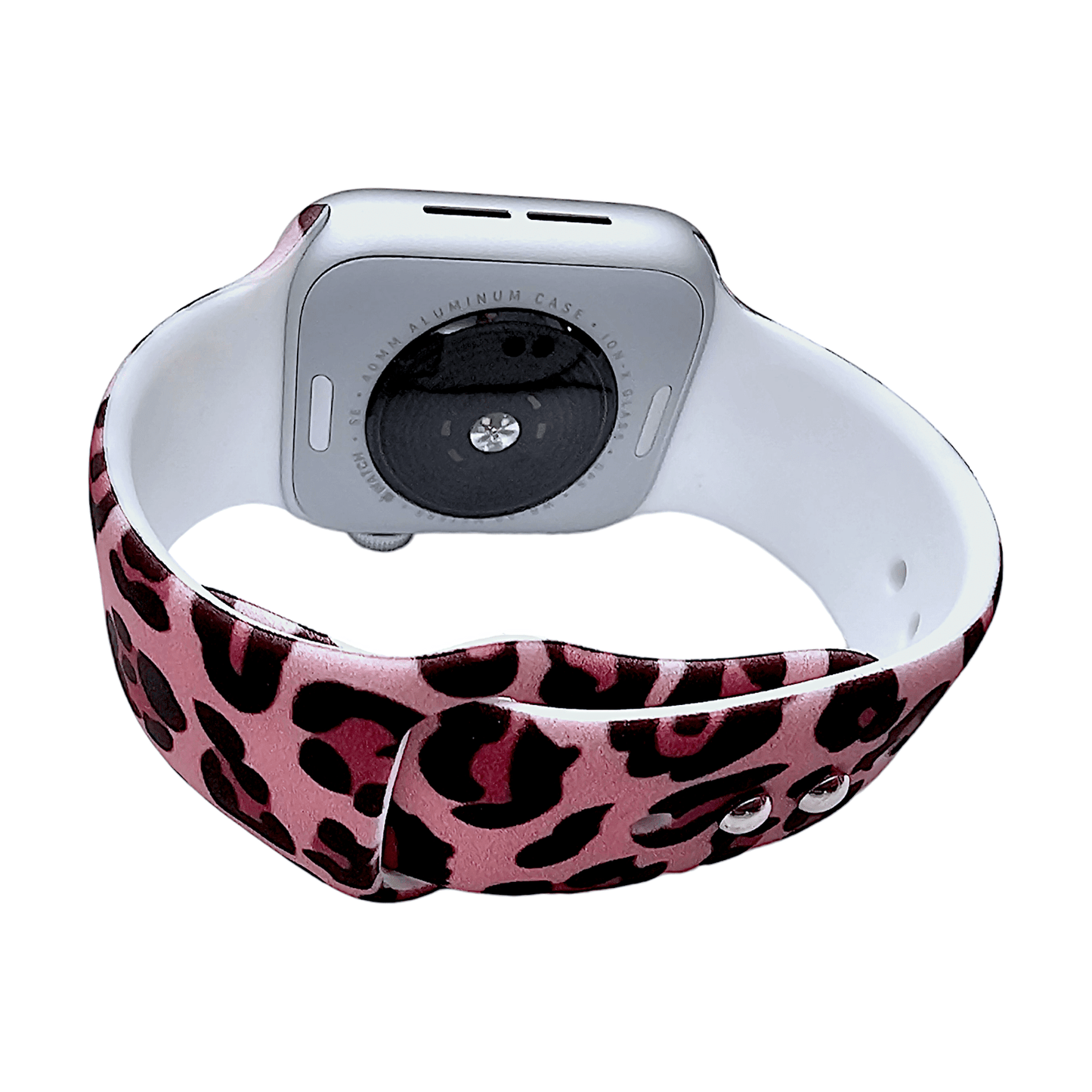 Pink Leopard Patterned Silicone Watch Strap For Apple Watch - Wrist Envy
