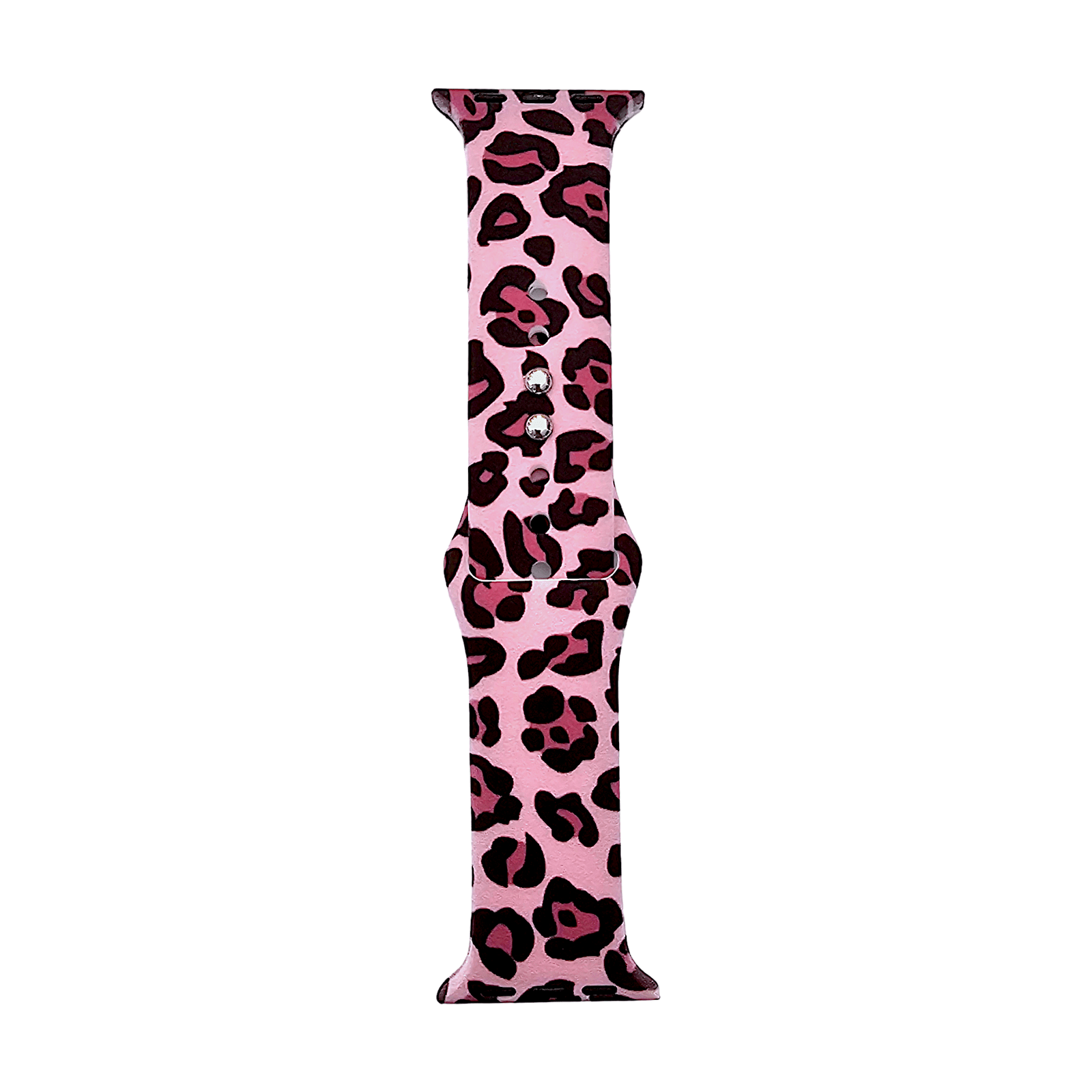 Pink Leopard Patterned Silicone Watch Strap For Apple Watch - Wrist Envy