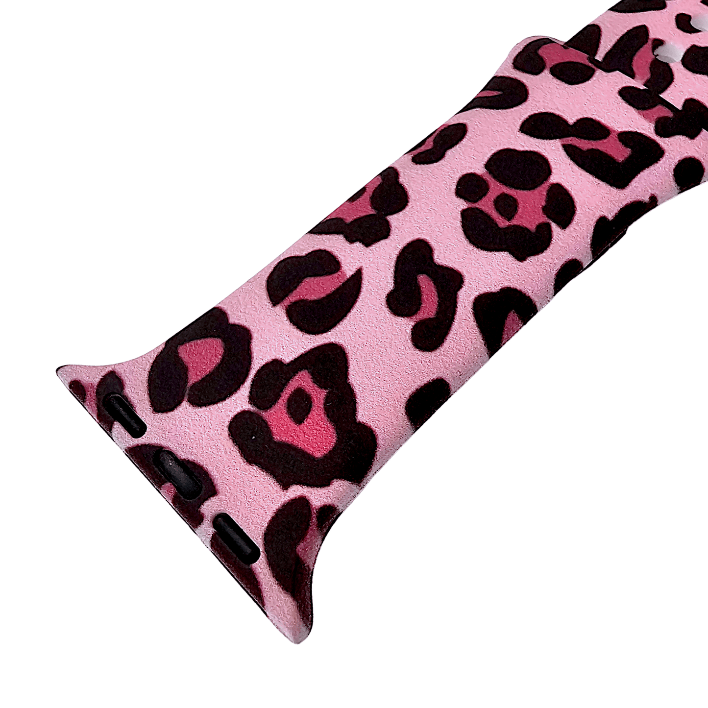 Pink Leopard Patterned Silicone Watch Strap For Apple Watch - Wrist Envy