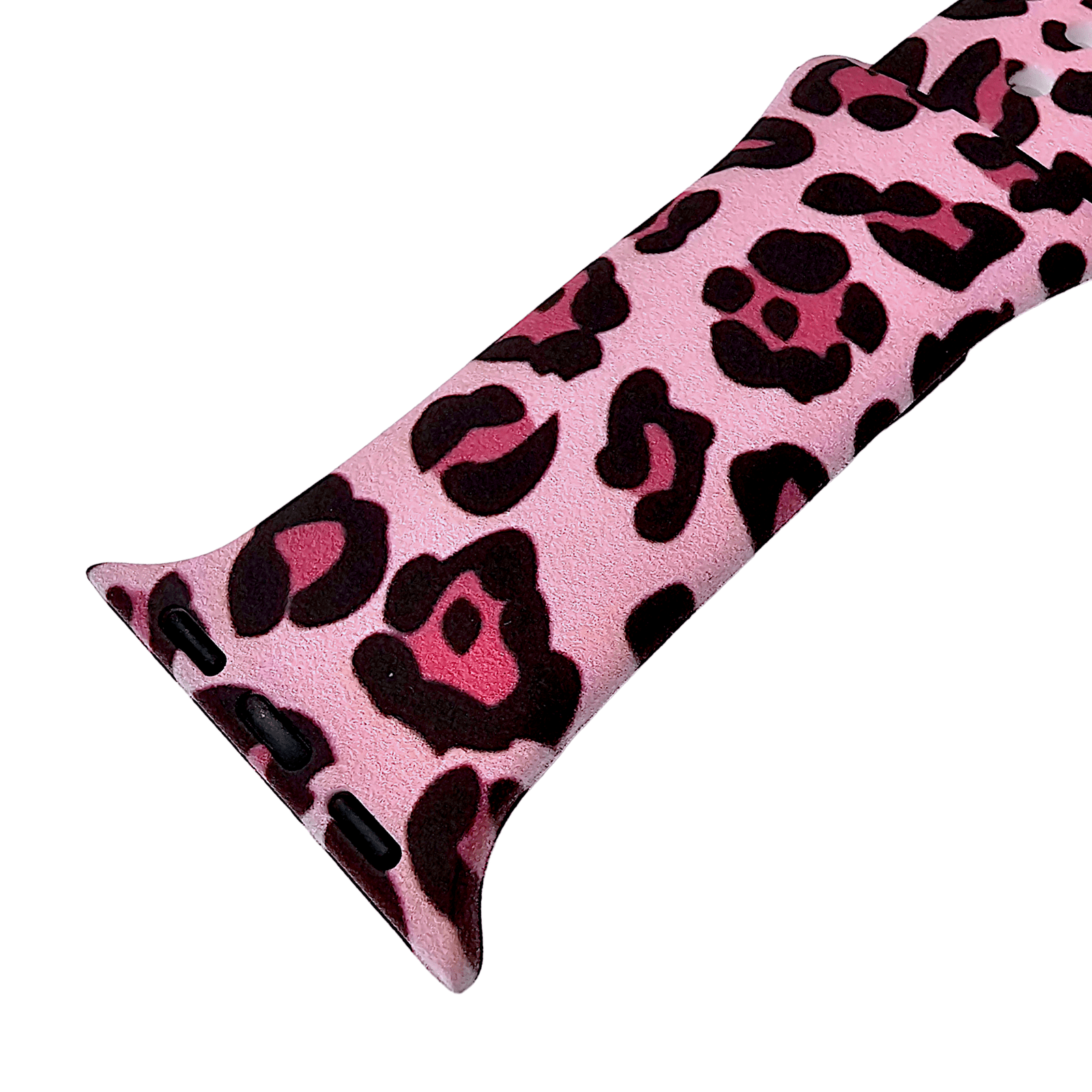 Pink Leopard Patterned Silicone Watch Strap For Apple Watch - Wrist Envy
