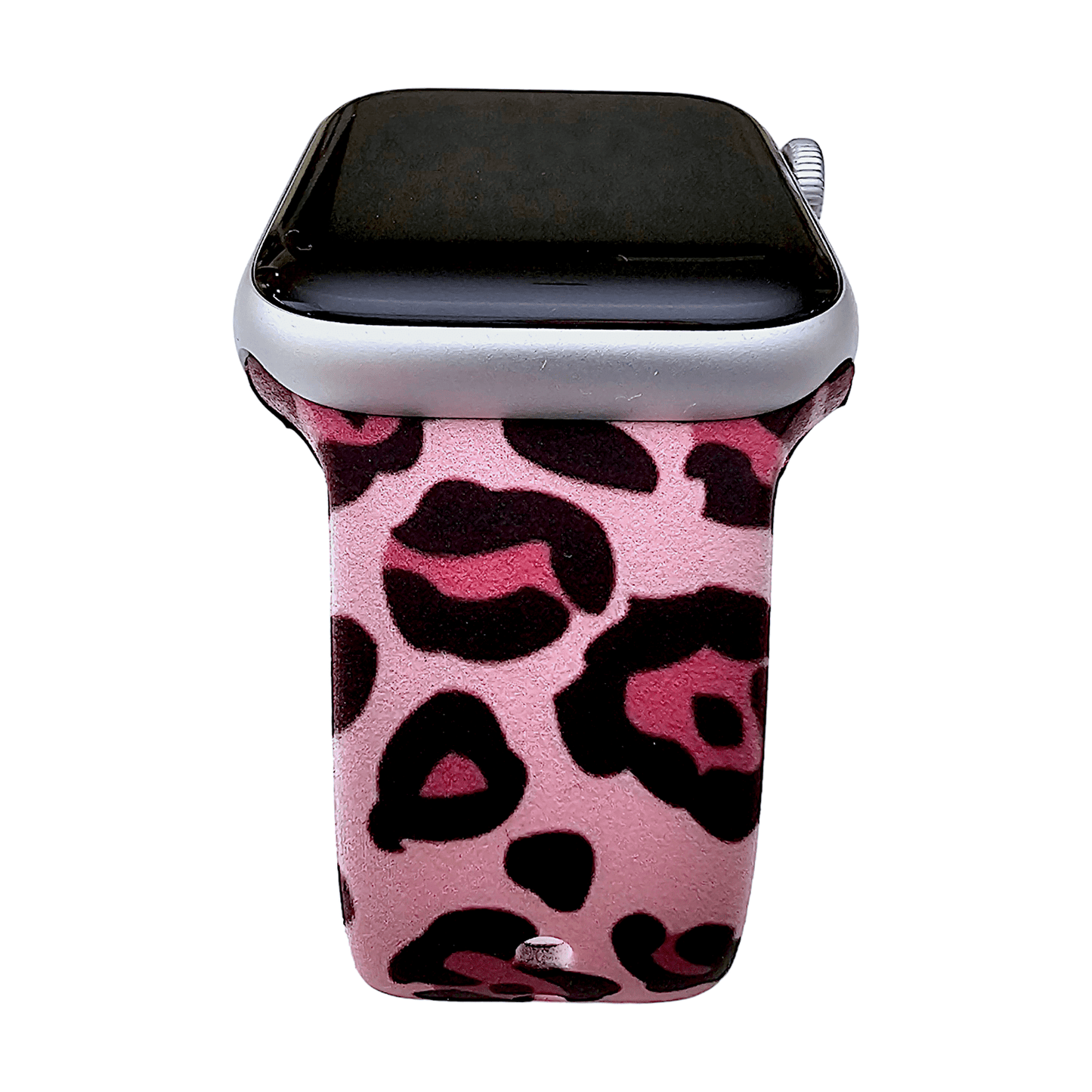 Pink Leopard Patterned Silicone Watch Strap For Apple Watch - Wrist Envy