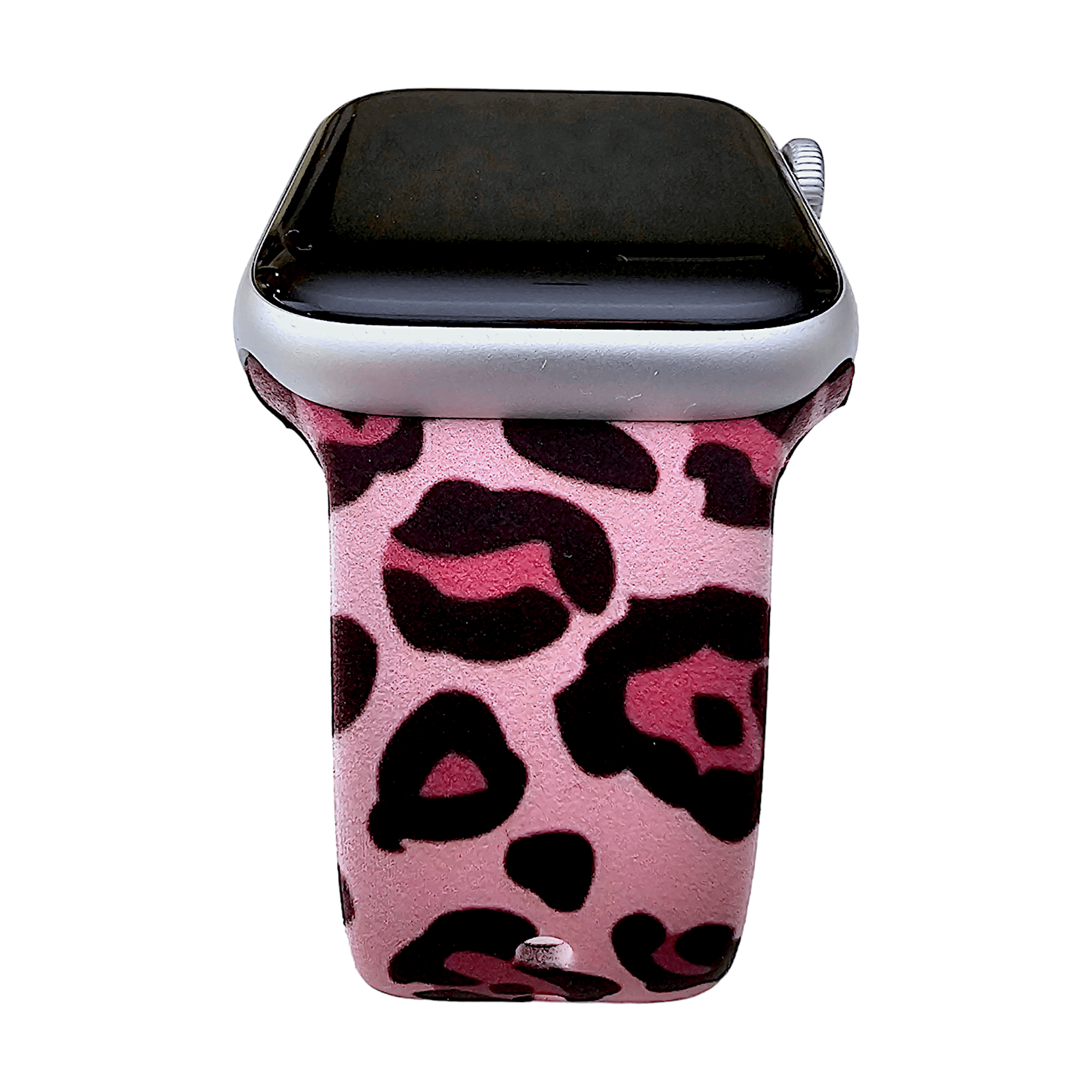 Pink Leopard Patterned Silicone Watch Strap For Apple Watch - Wrist Envy