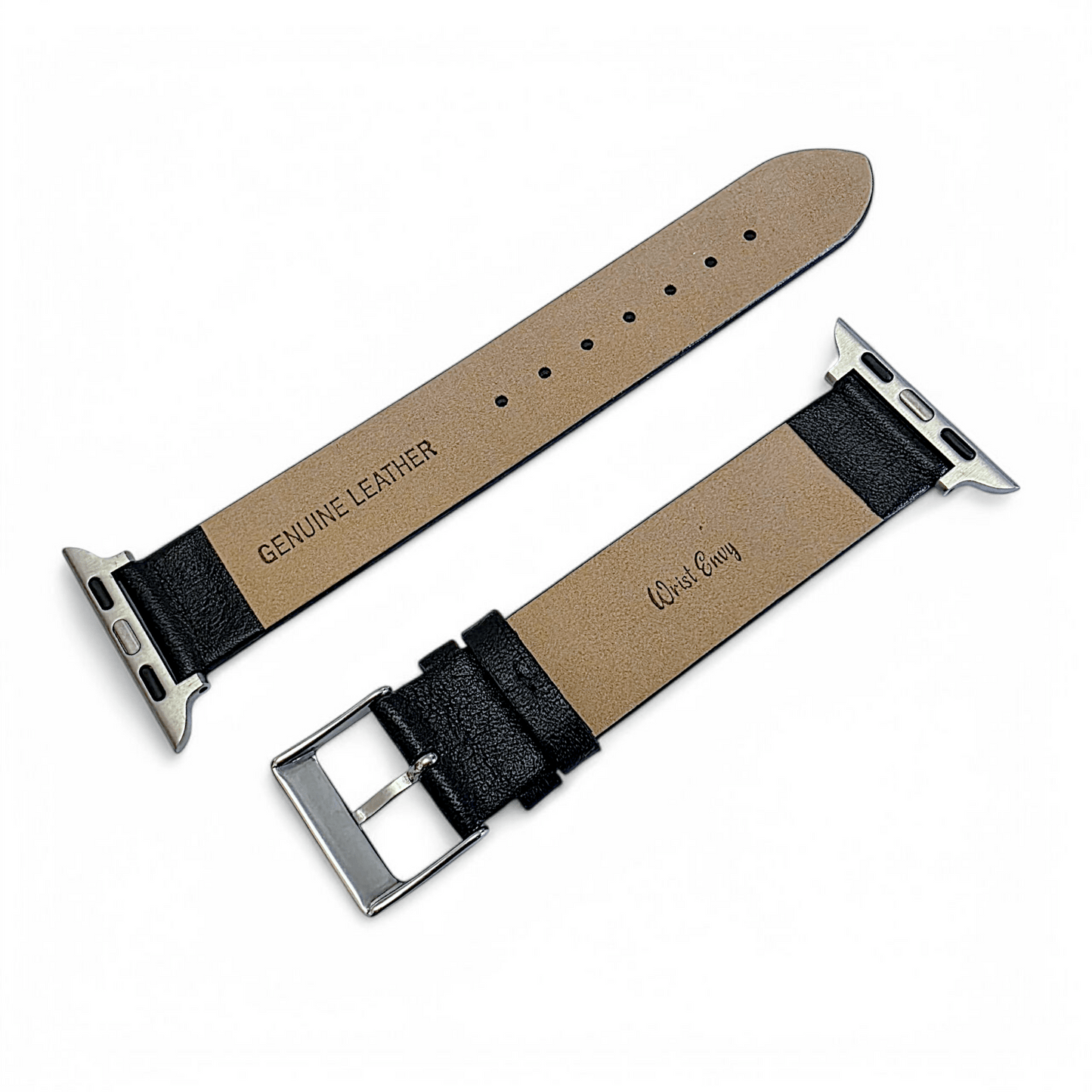 Piu Bello Italian Leather Strap for Apple Watch Black - Wrist Envy