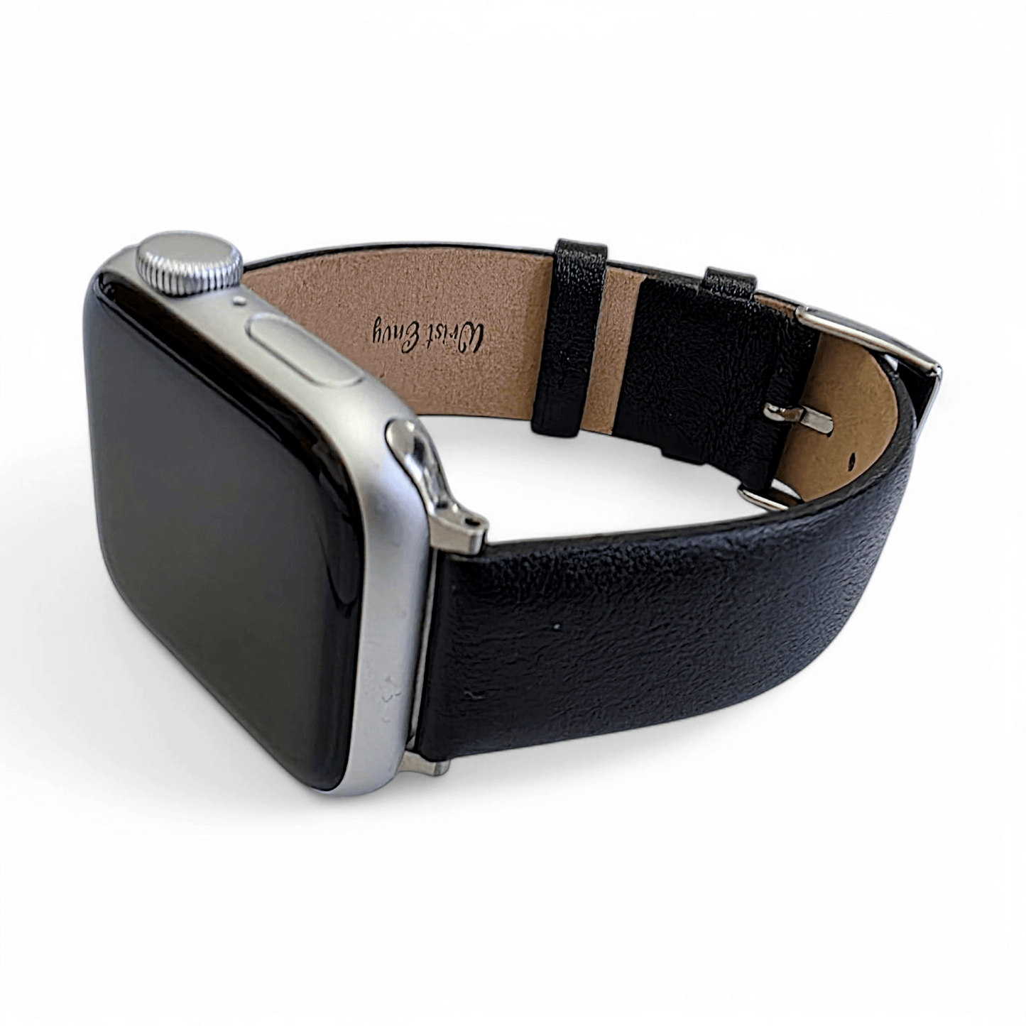 Piu Bello Italian Leather Strap for Apple Watch Black - Wrist Envy
