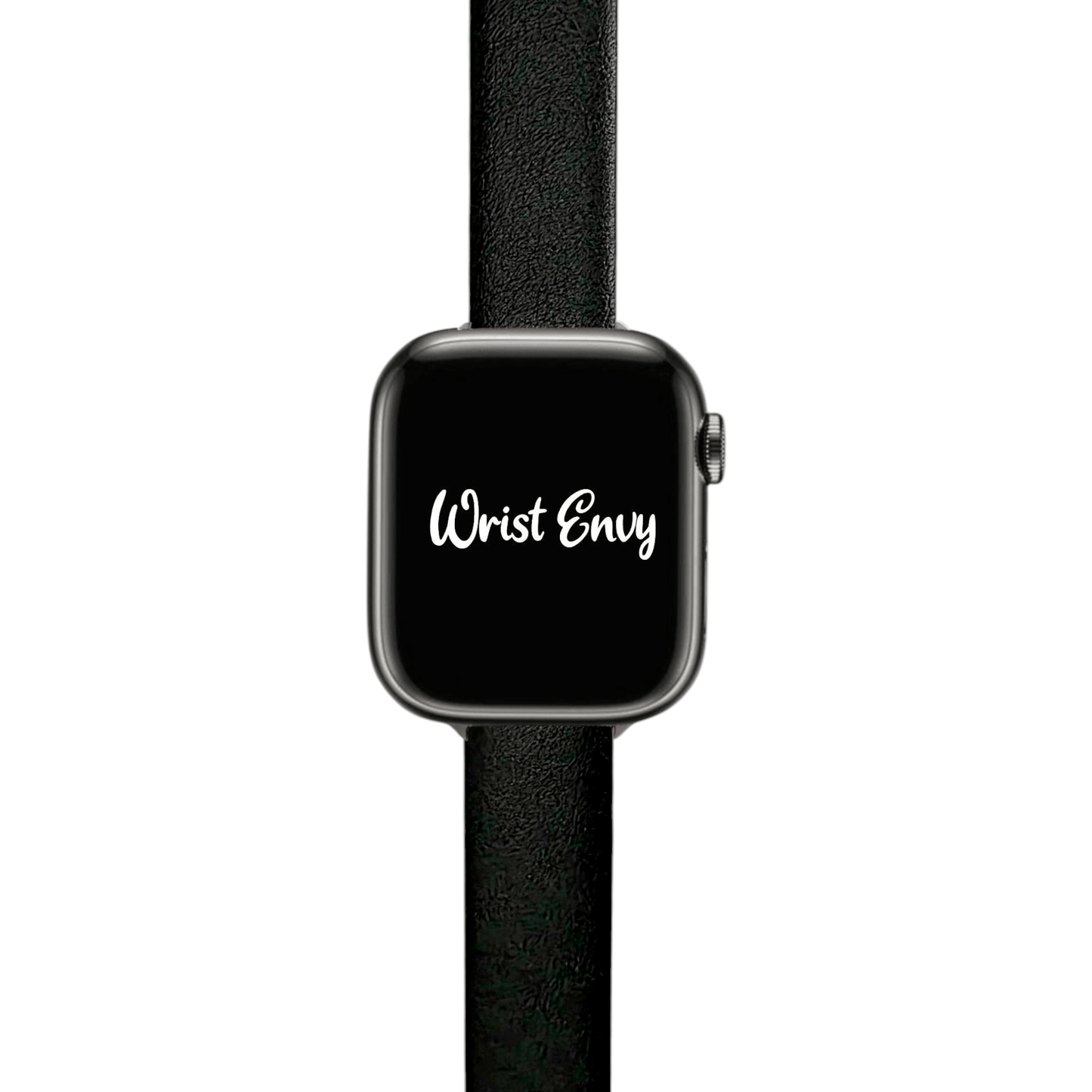 Piu Bello Italian Leather Strap for Apple Watch Black - Wrist Envy