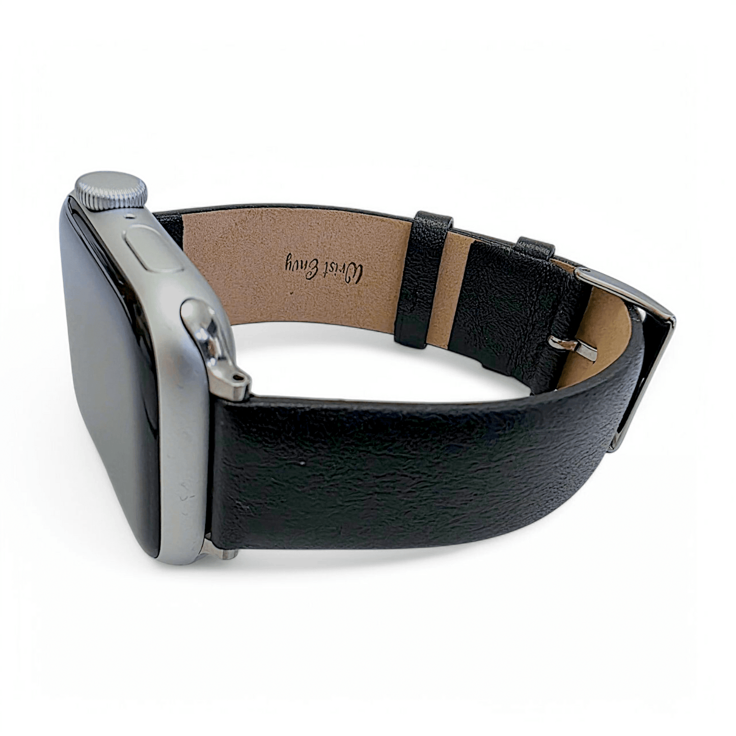 Piu Bello Italian Leather Strap for Apple Watch Black - Wrist Envy