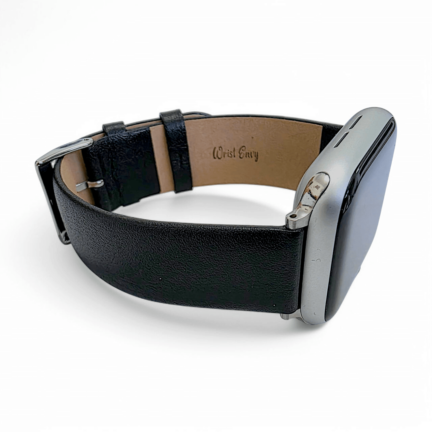 Piu Bello Italian Leather Strap for Apple Watch Black - Wrist Envy