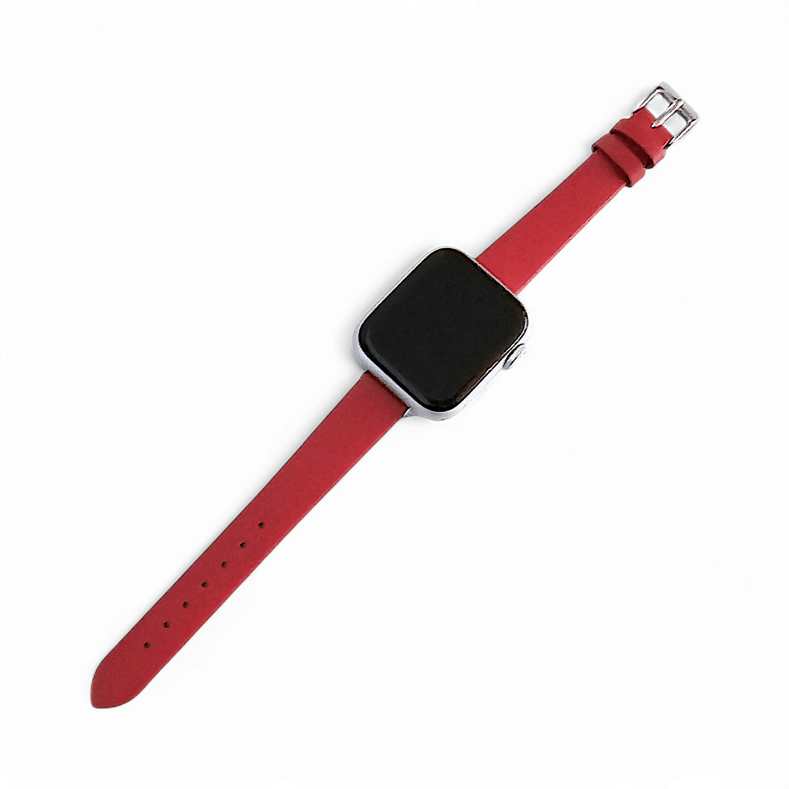 Piu Bello Italian Leather Strap for Apple Watch Crimson Red - Wrist Envy