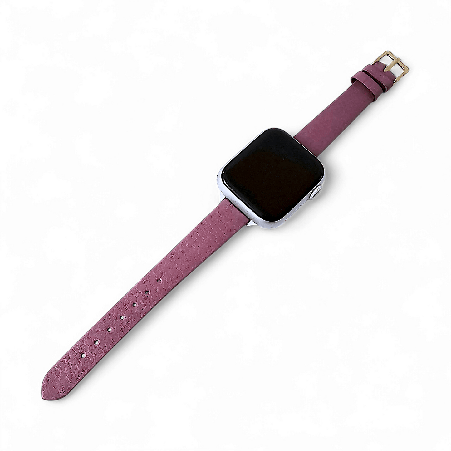 Piu Bello Italian Leather Strap for Apple Watch English Violet - Wrist Envy