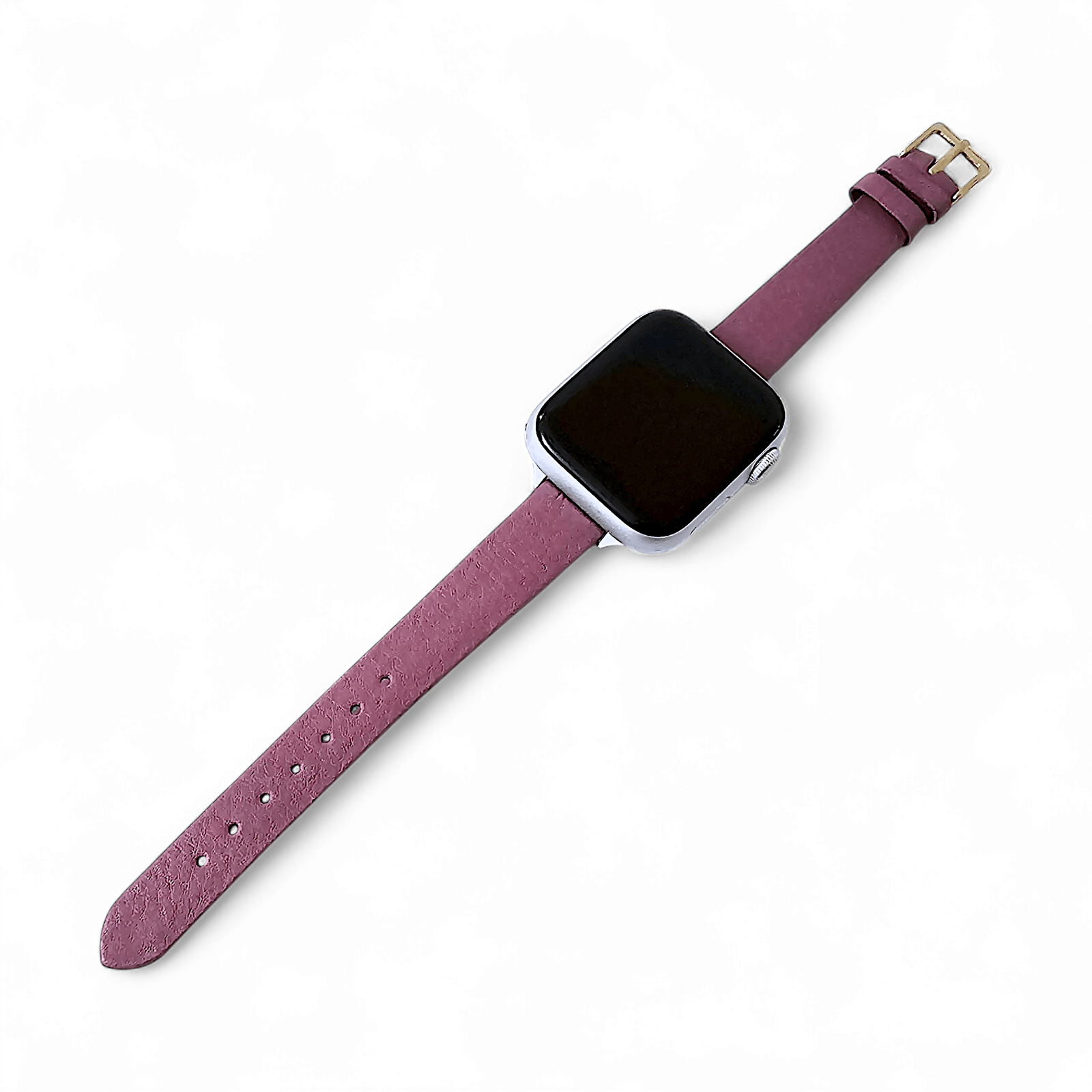 Piu Bello Italian Leather Strap for Apple Watch English Violet - Wrist Envy