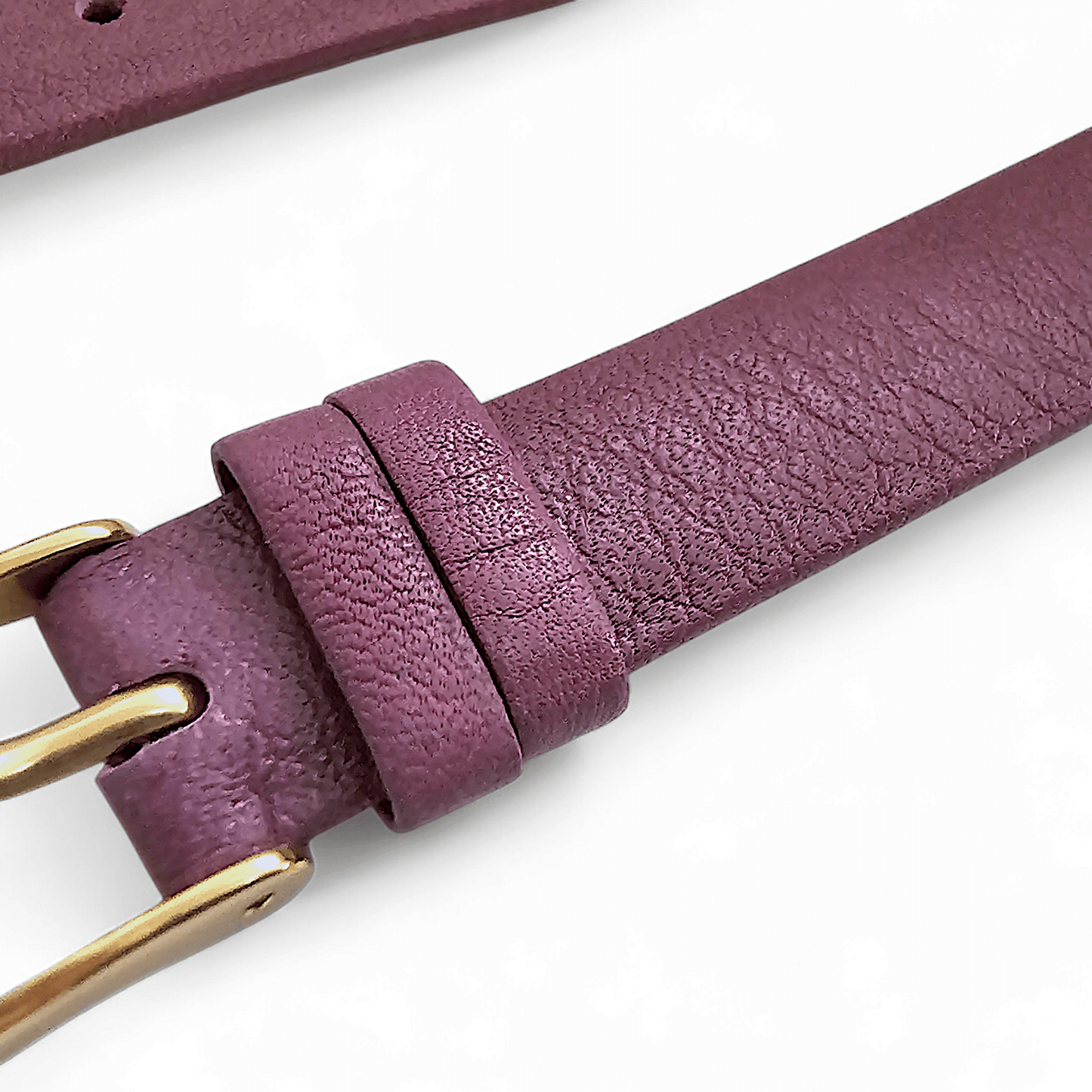 Piu Bello Italian Leather Strap for Apple Watch English Violet - Wrist Envy
