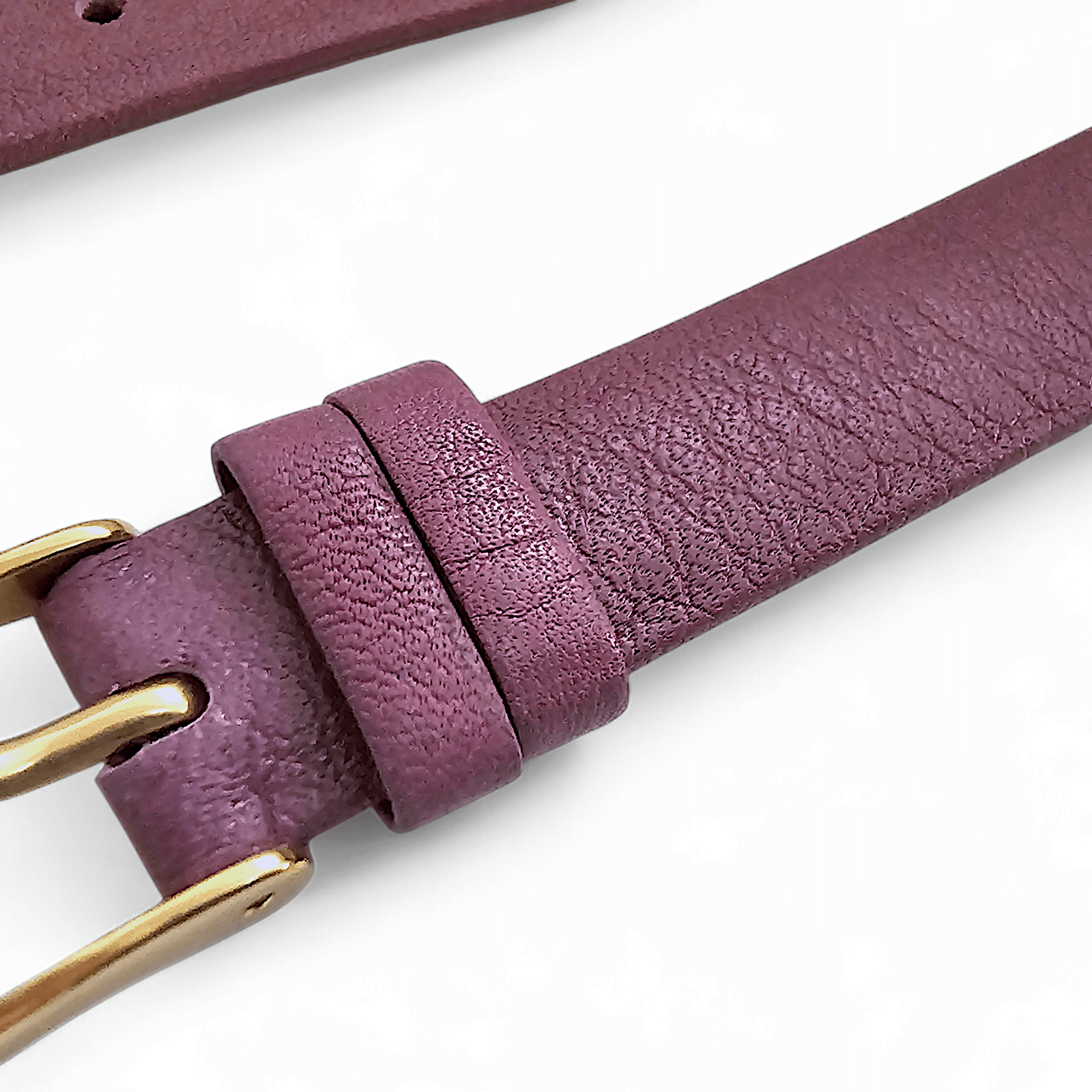 Piu Bello Italian Leather Strap for Apple Watch English Violet - Wrist Envy