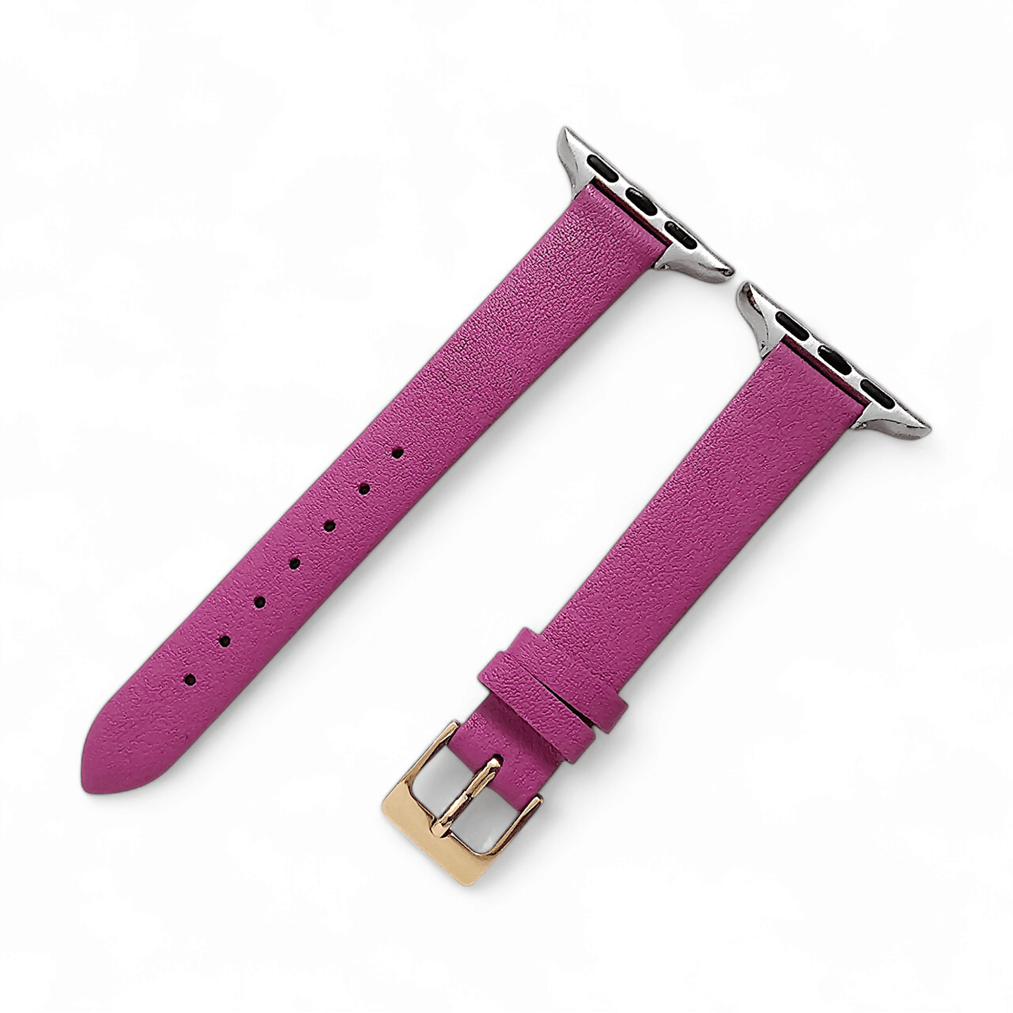 Piu Bello Italian Leather Strap for Apple Watch Rouge Pink - Wrist Envy